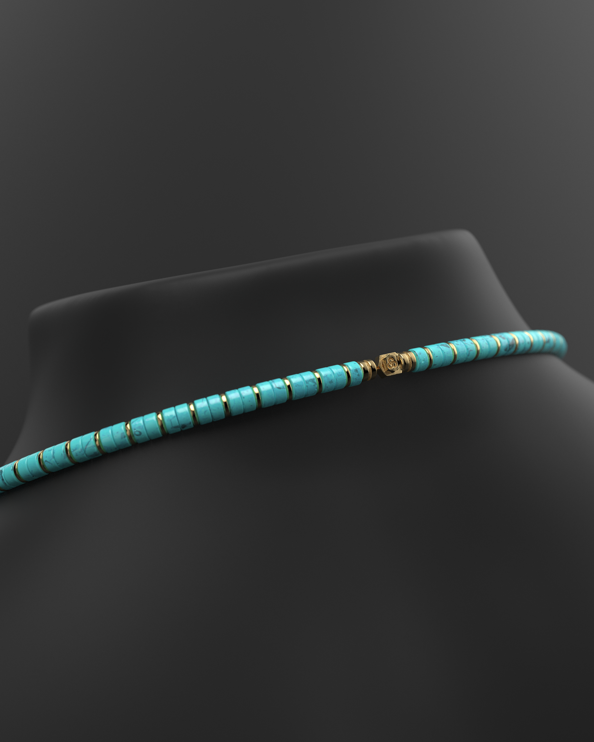 Collar de ónix de 4 mm | Espaciador #2