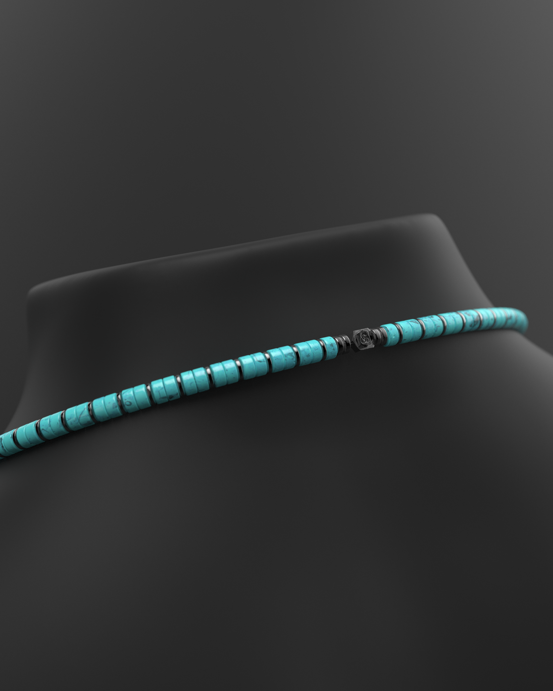 Collar de ónix de 4 mm | Espaciador #2