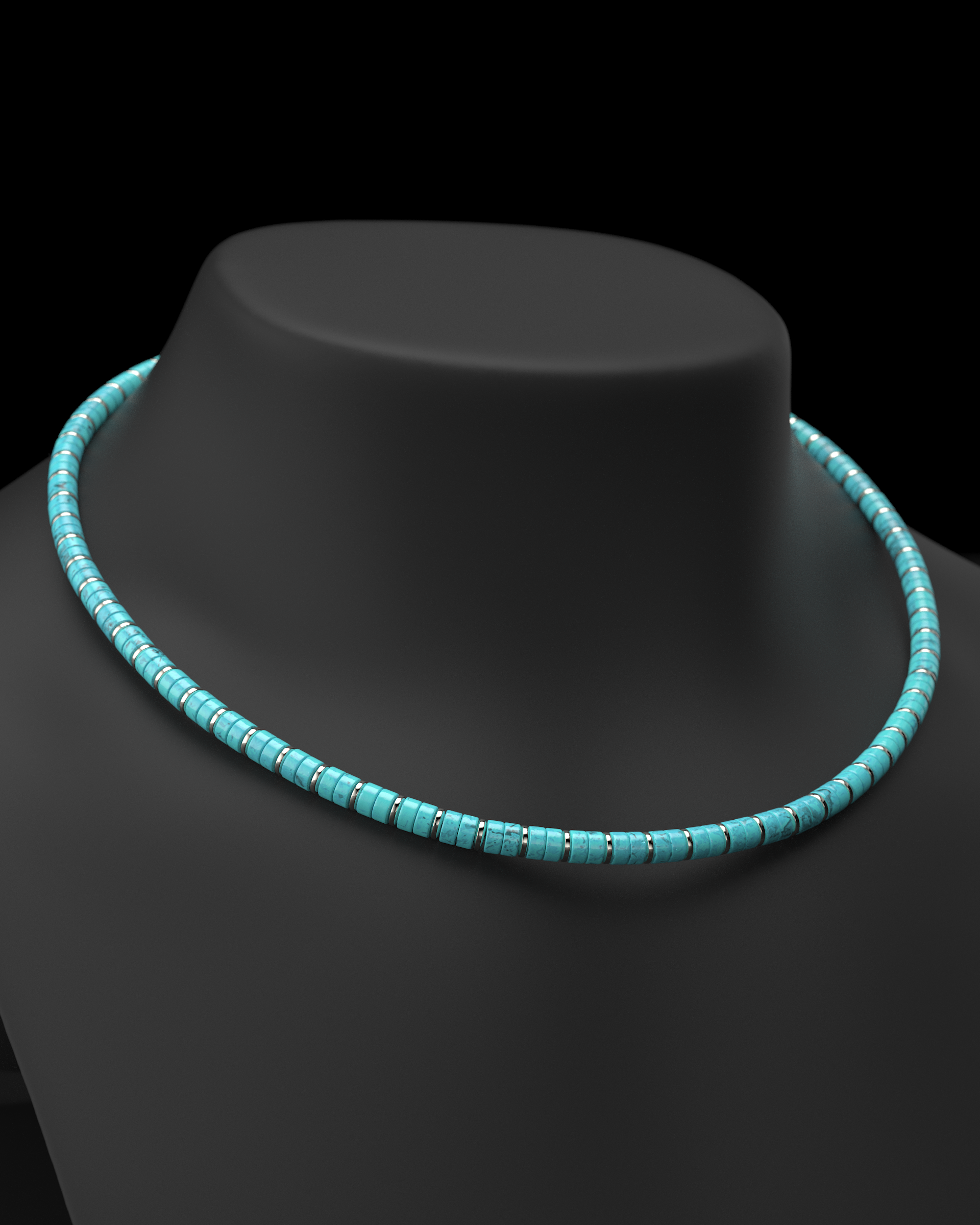 Collar de ónix de 4 mm | Espaciador #2