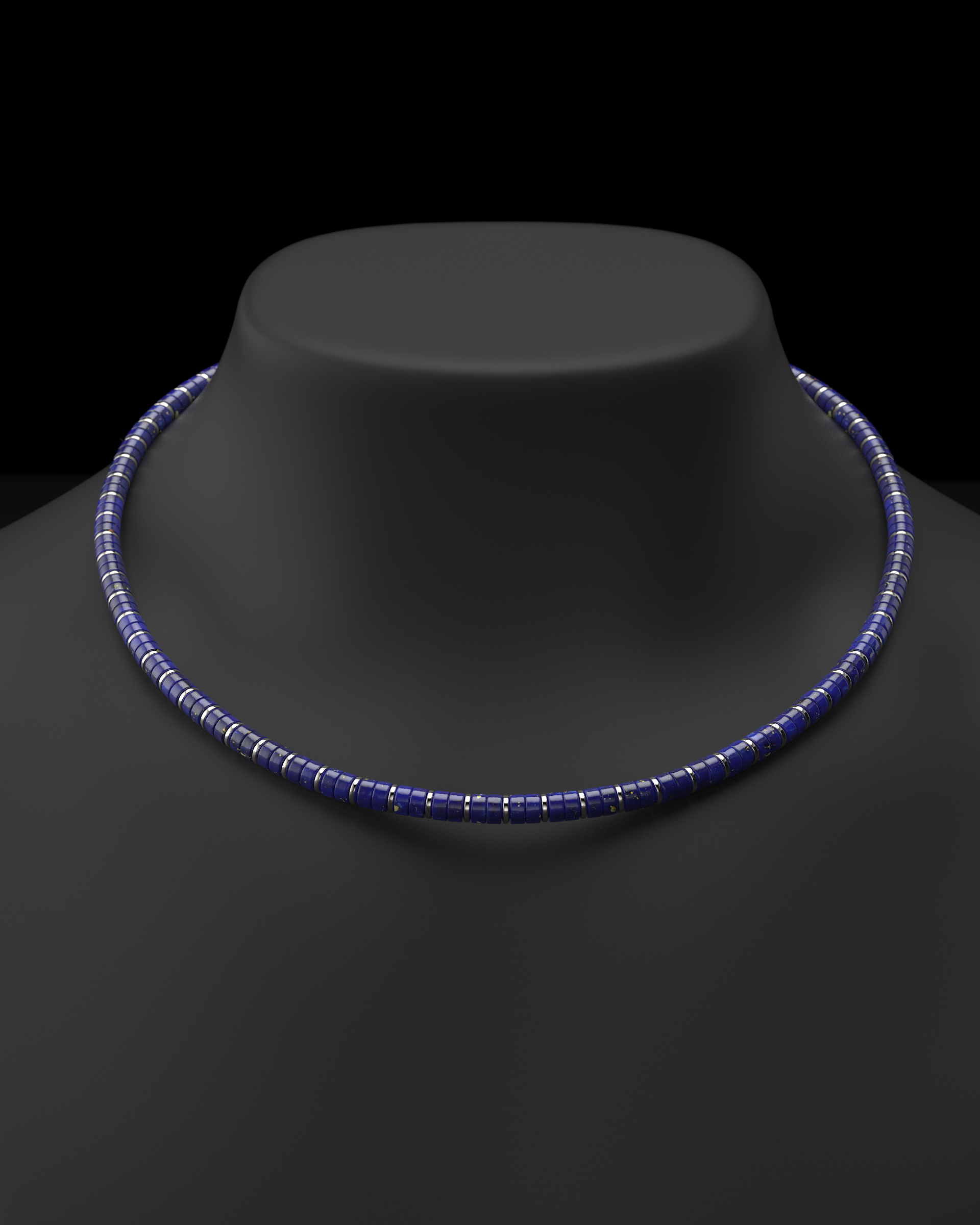 Collana in lapislazzuli 6mm | Distanziatore n. 2