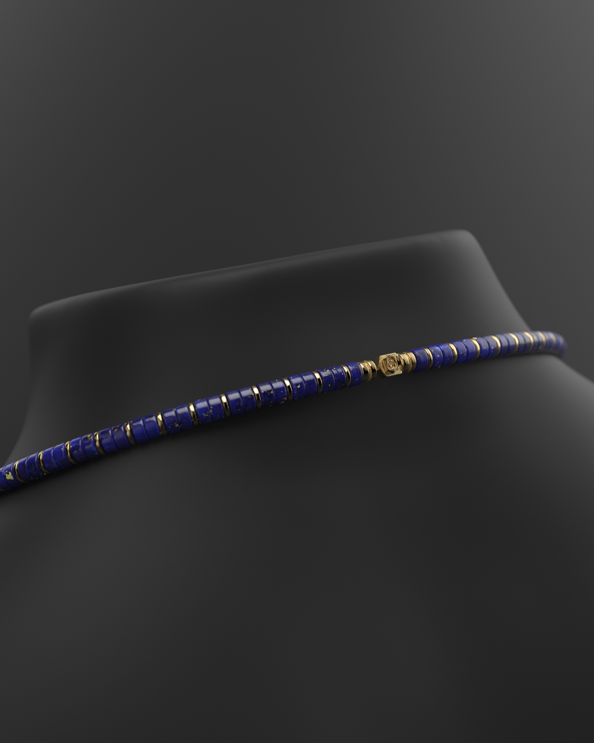 Collana in lapislazzuli 6mm | Distanziatore n. 2
