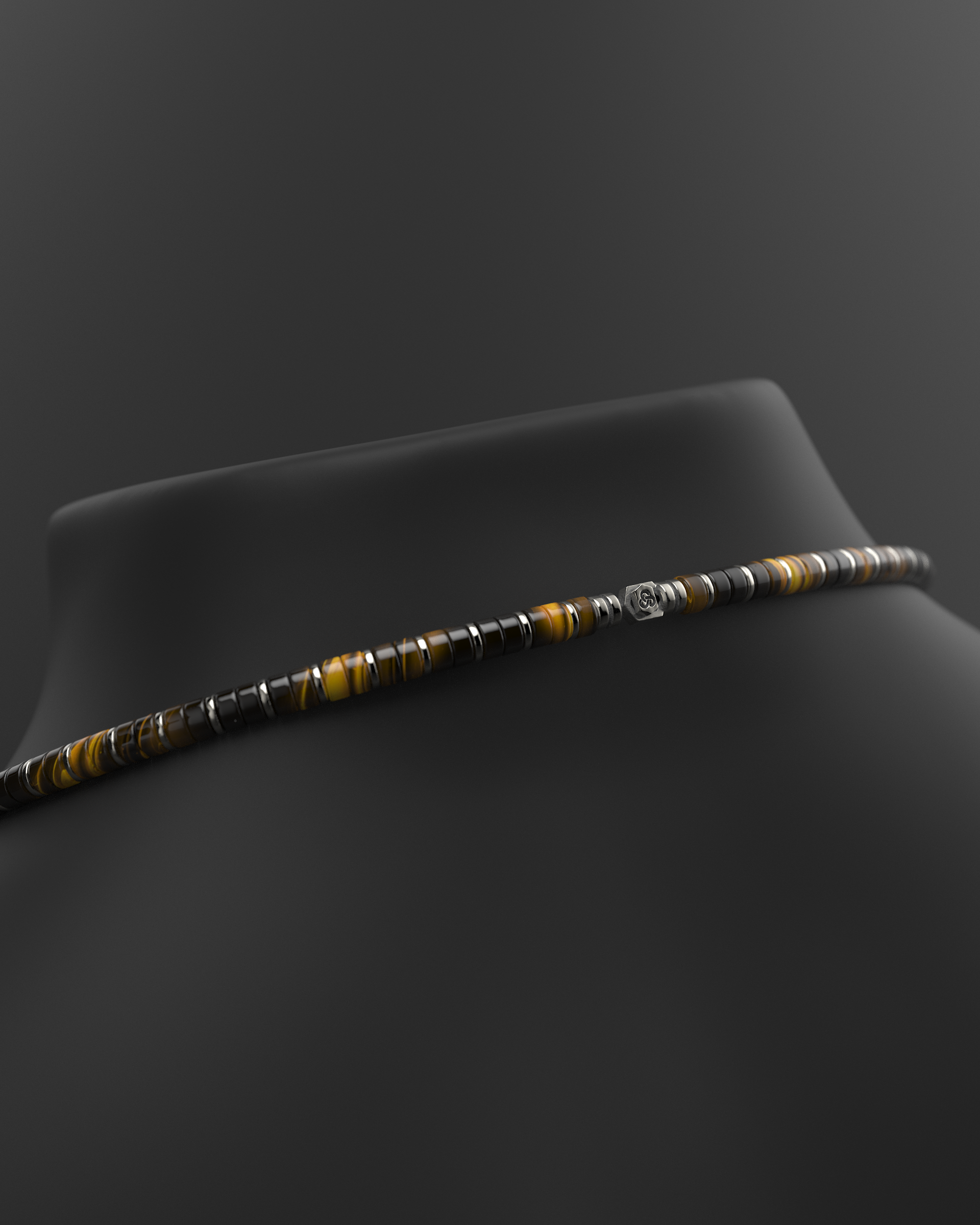 Tigerauge Halskette 6mm | Abstandshalter Nr. 2