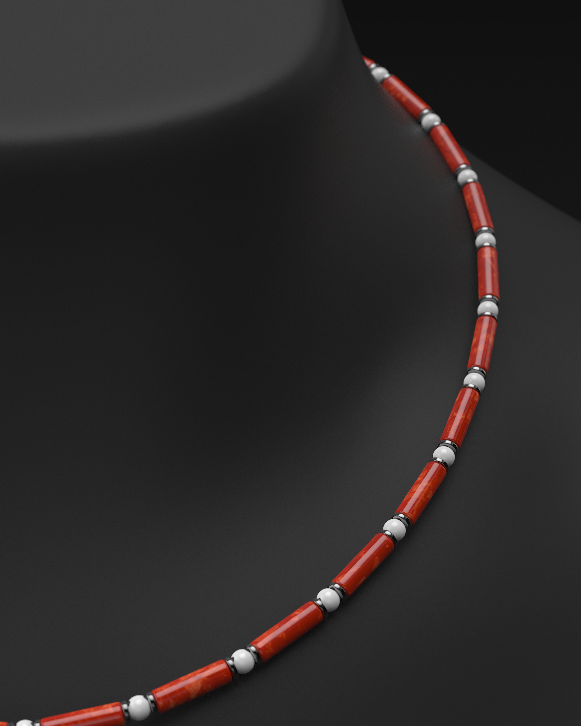 Onyx Halskette 4mm | Abstandhalter#2