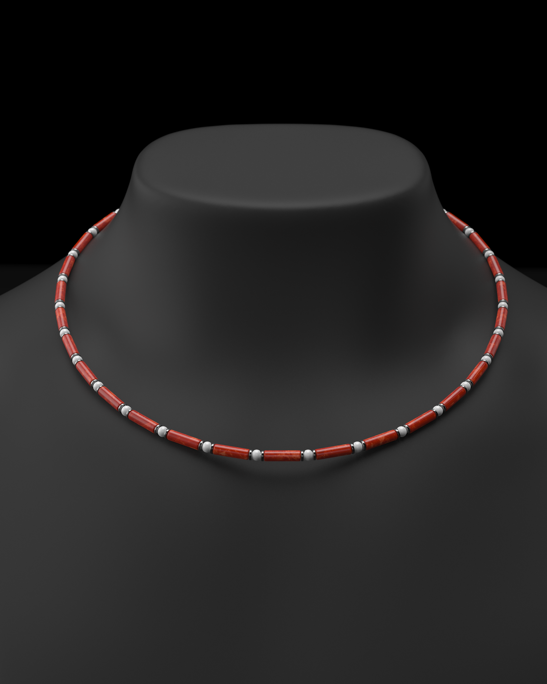 Onyx Halskette 4mm | Abstandhalter#2