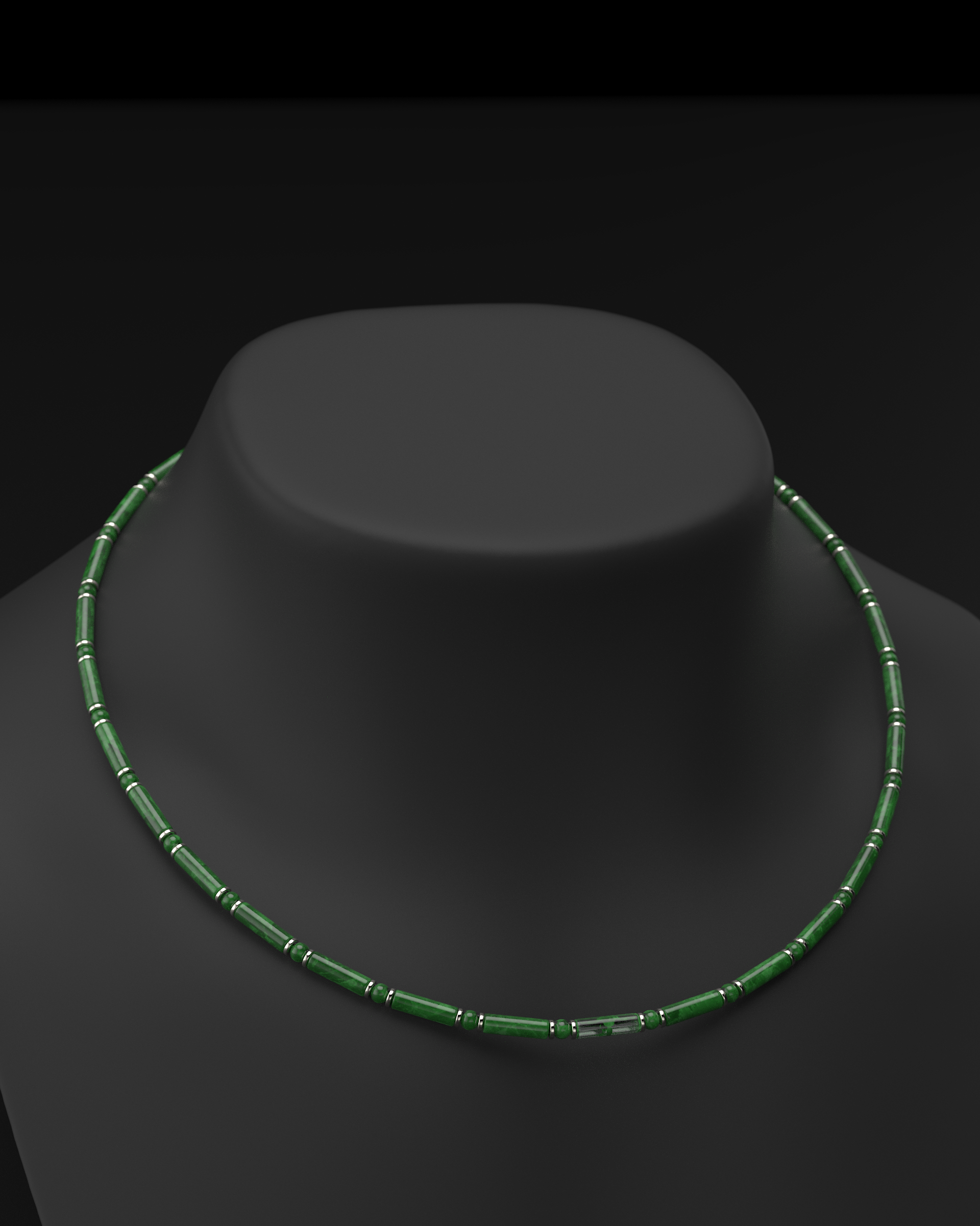 Onyx Halskette 4mm | Abstandhalter#2