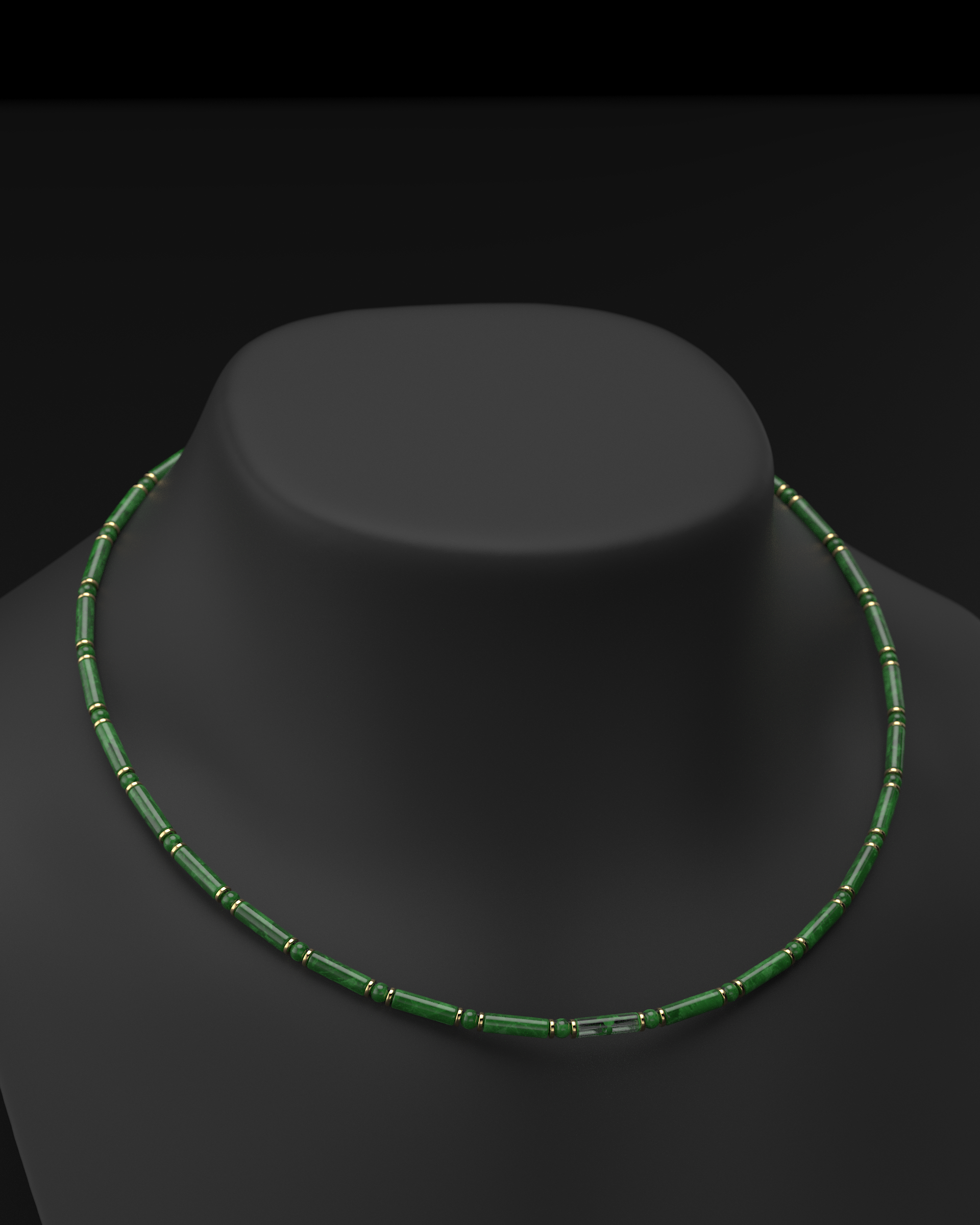 Onyx Halskette 4mm | Abstandhalter#2