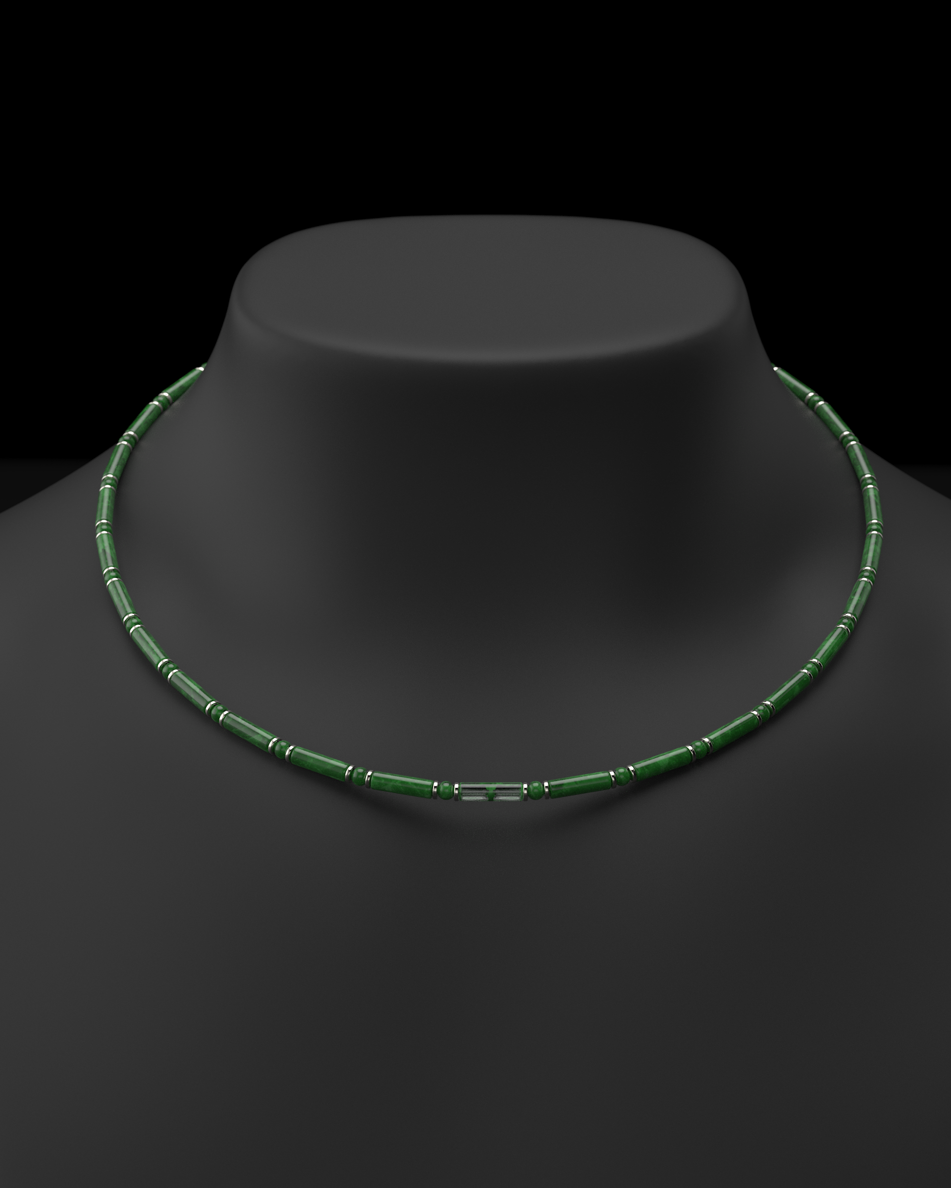 Onyx Halskette 4mm | Abstandhalter#2