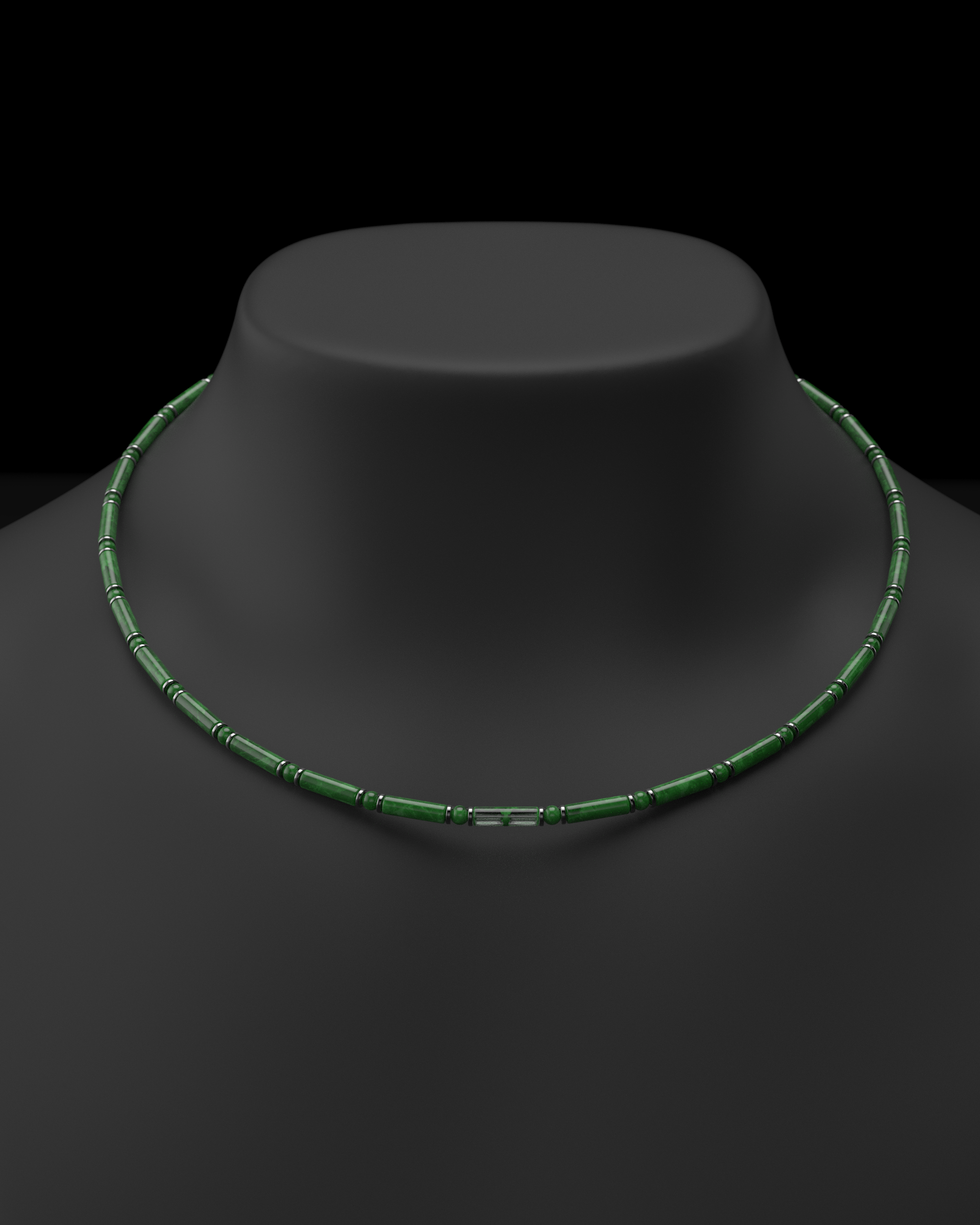 Onyx Halskette 4mm | Abstandhalter#2
