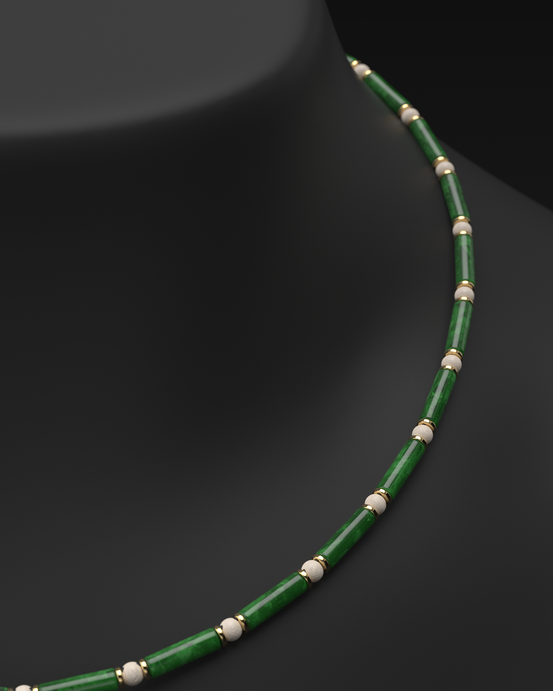 Onyx Halskette 4mm | Abstandhalter#2