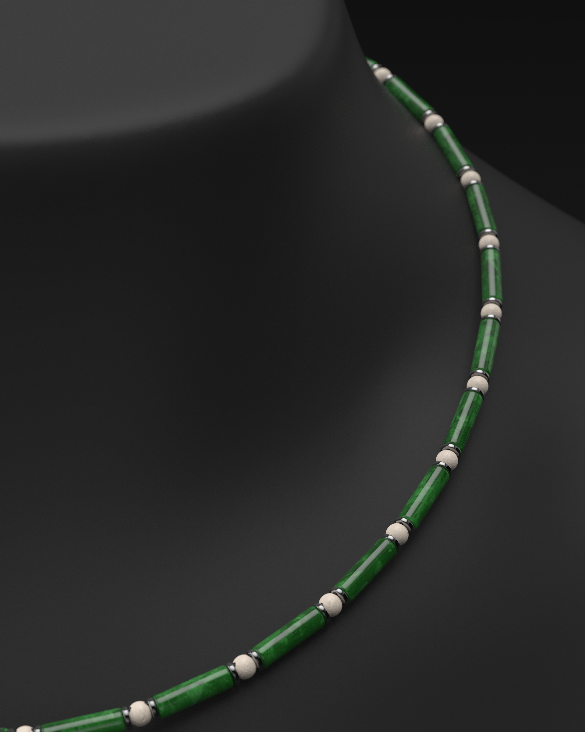 Onyx Halskette 4mm | Abstandhalter#2