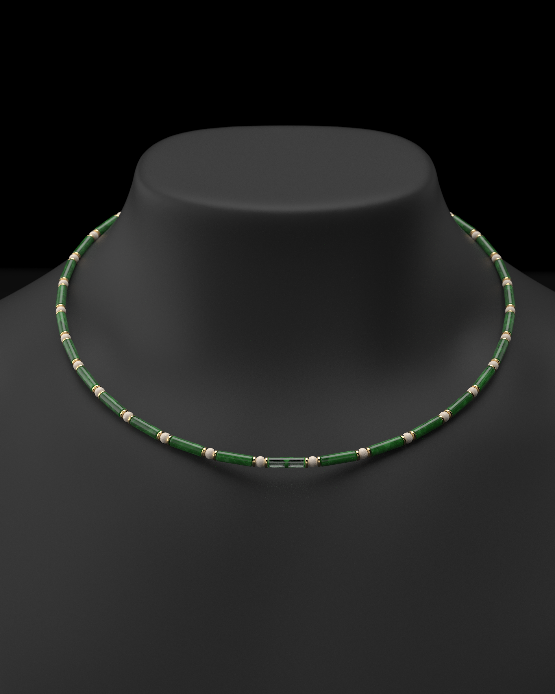 Onyx Halskette 4mm | Abstandhalter#2