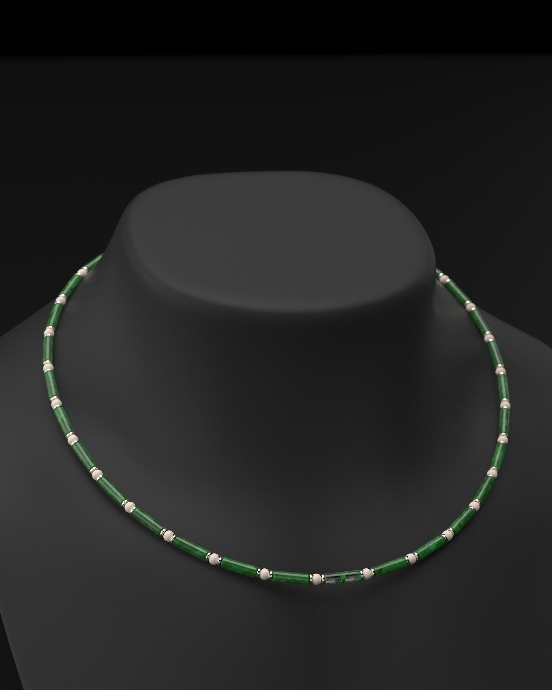 Onyx Halskette 4mm | Abstandhalter#2