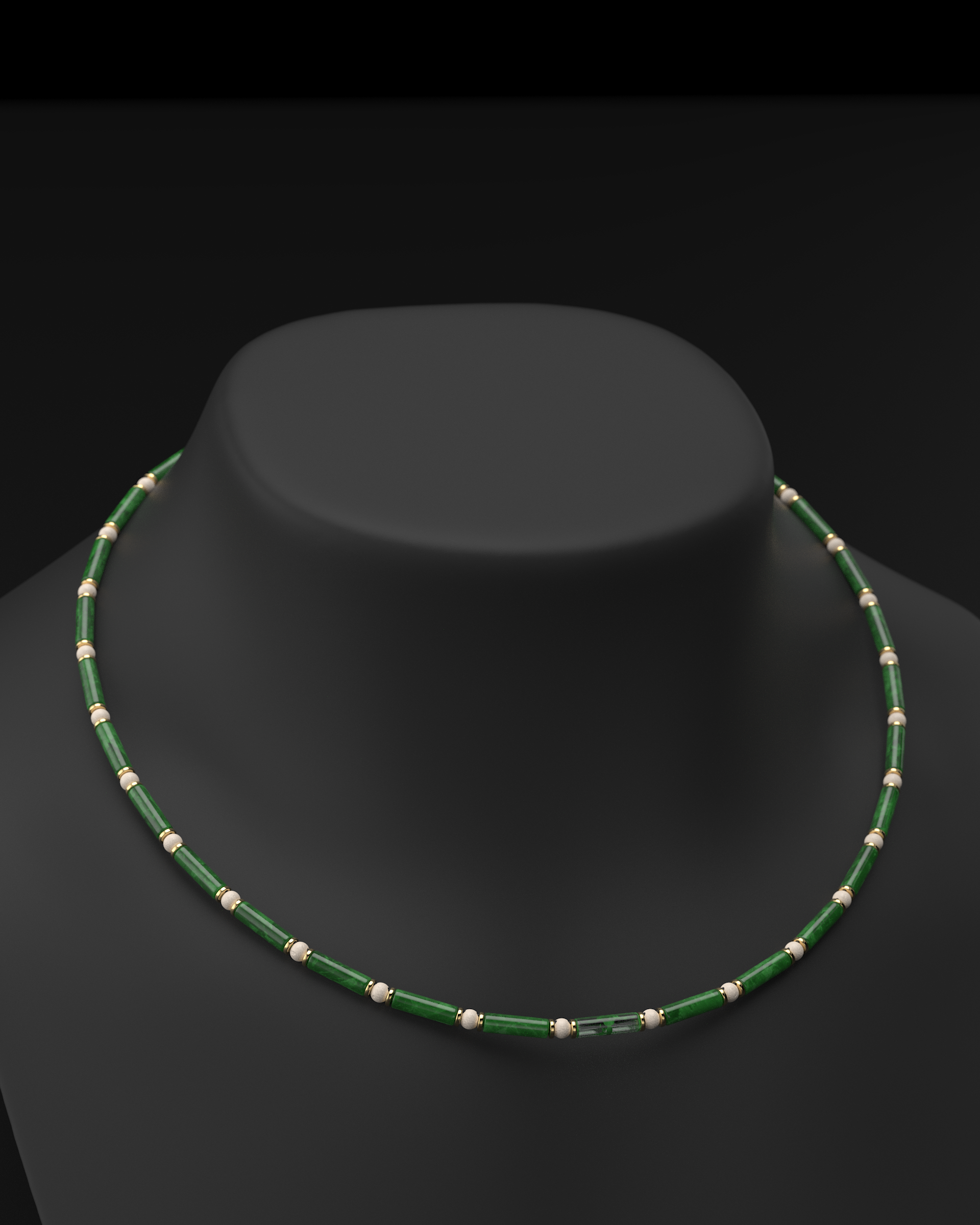 Onyx Halskette 4mm | Abstandhalter#2