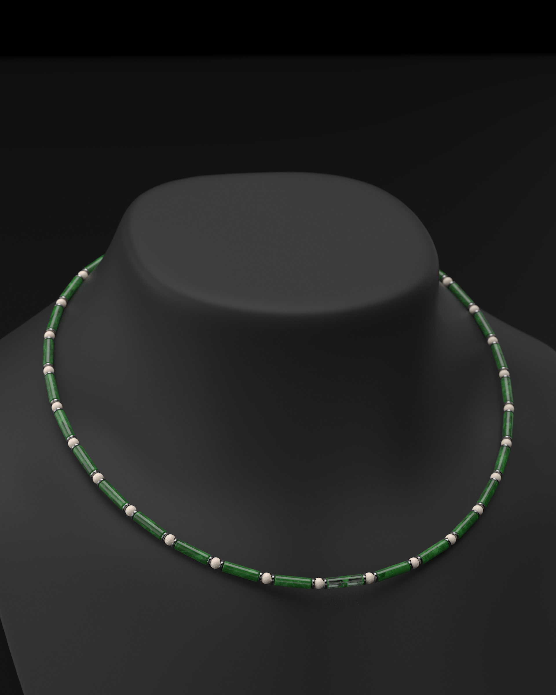 Onyx Halskette 4mm | Abstandhalter#2