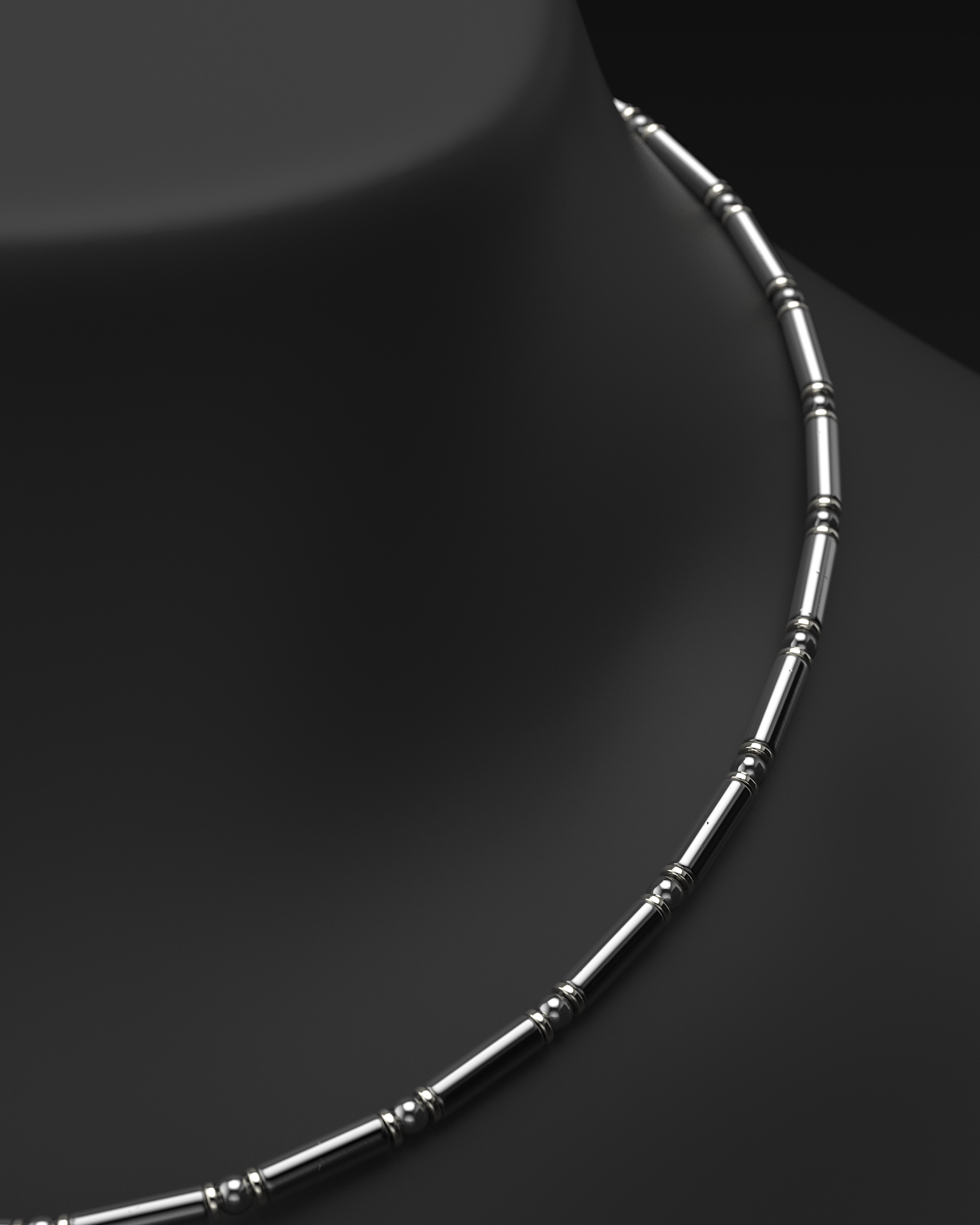 Onyx Halskette 4mm | Abstandhalter#2
