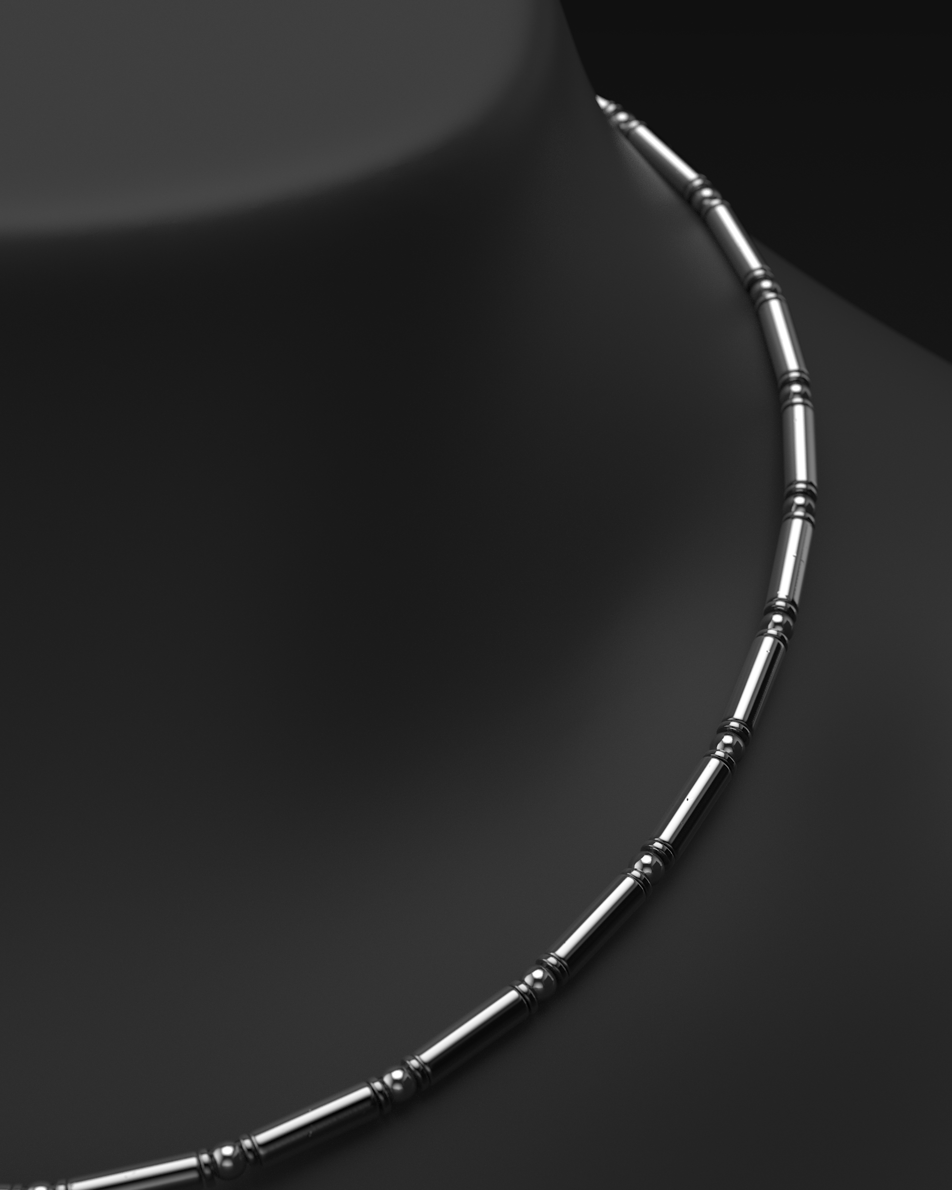 Onyx Halskette 4mm | Abstandhalter#2