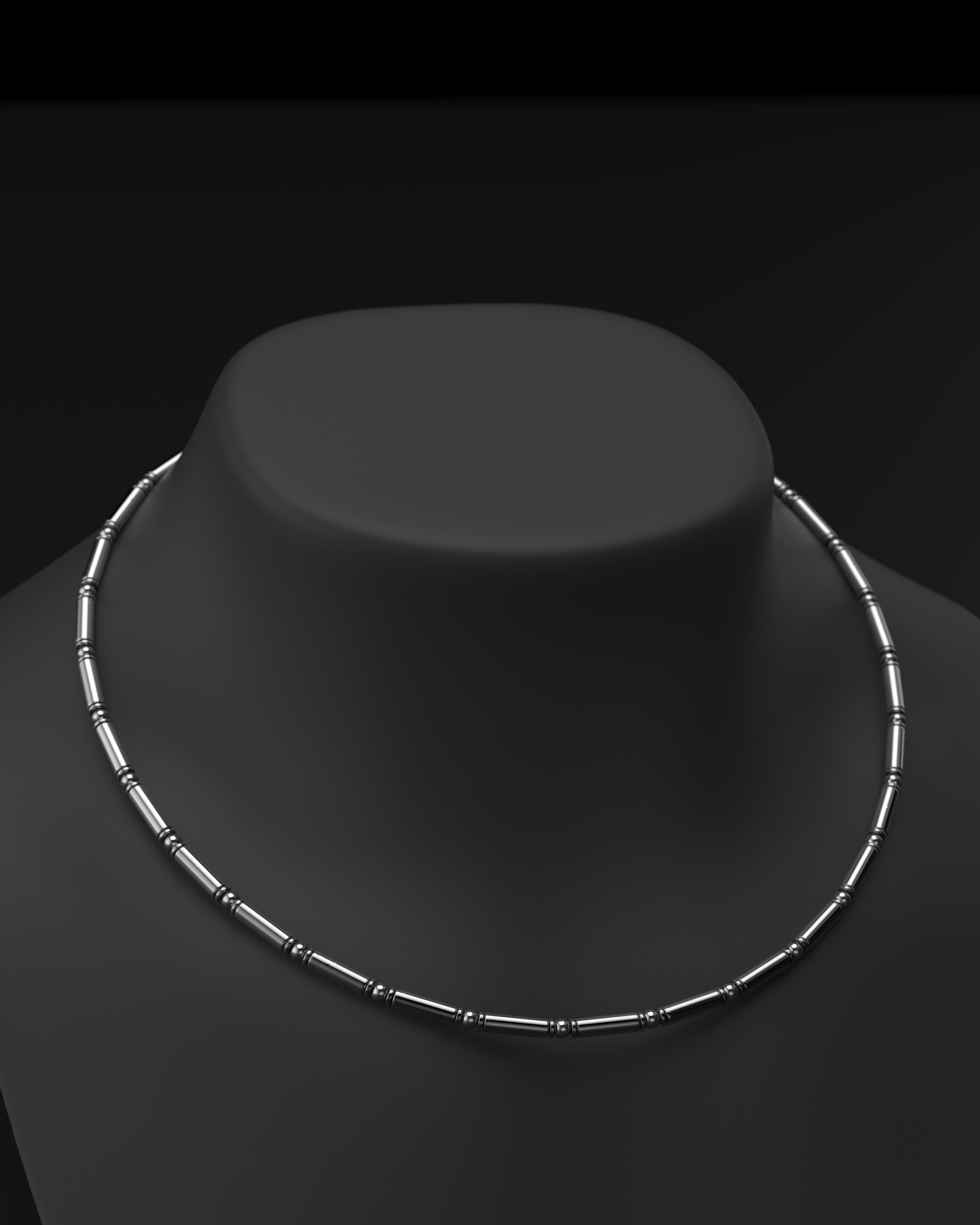 Onyx Halskette 4mm | Abstandhalter#2
