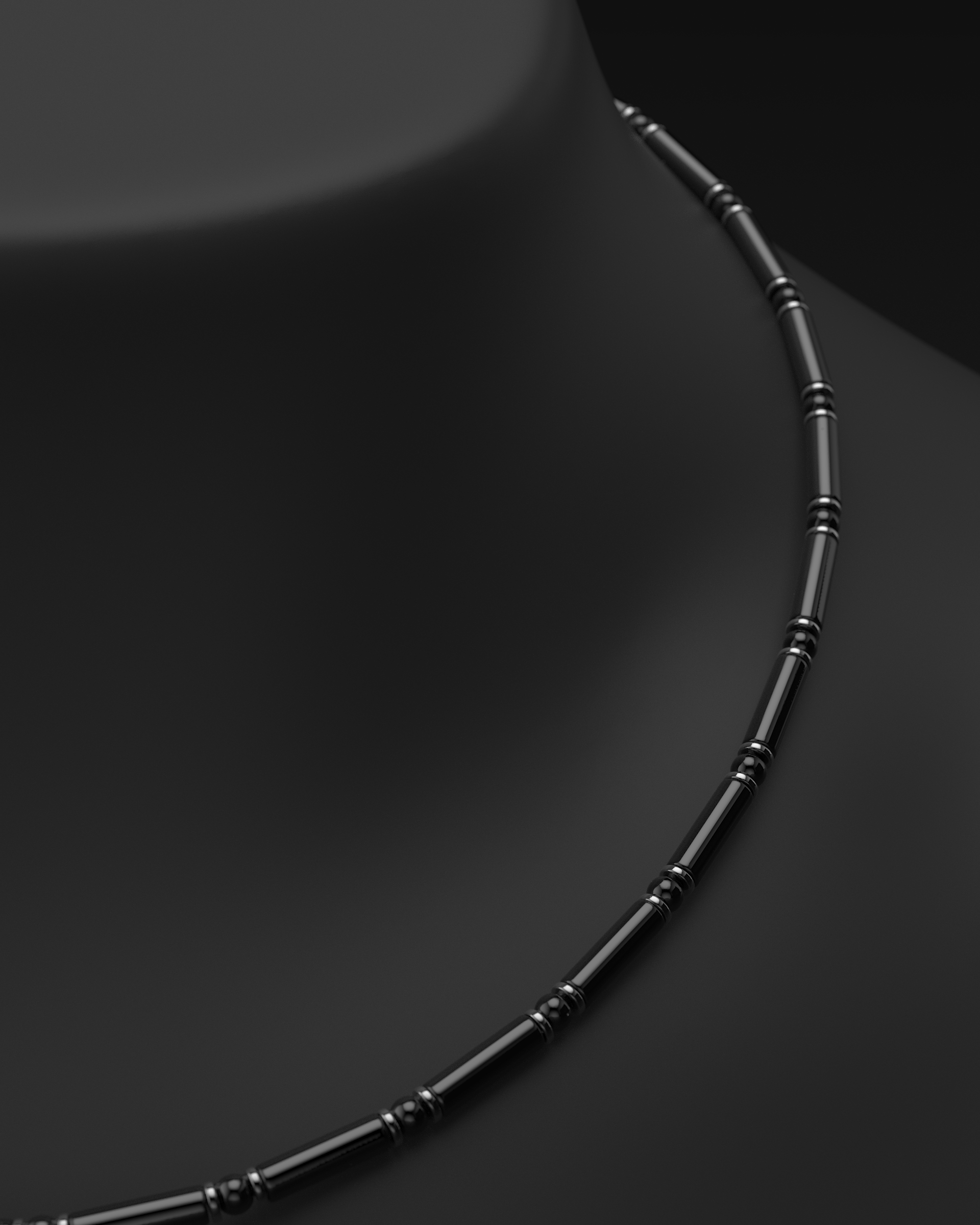 Onyx Halskette 4mm | Abstandhalter#2