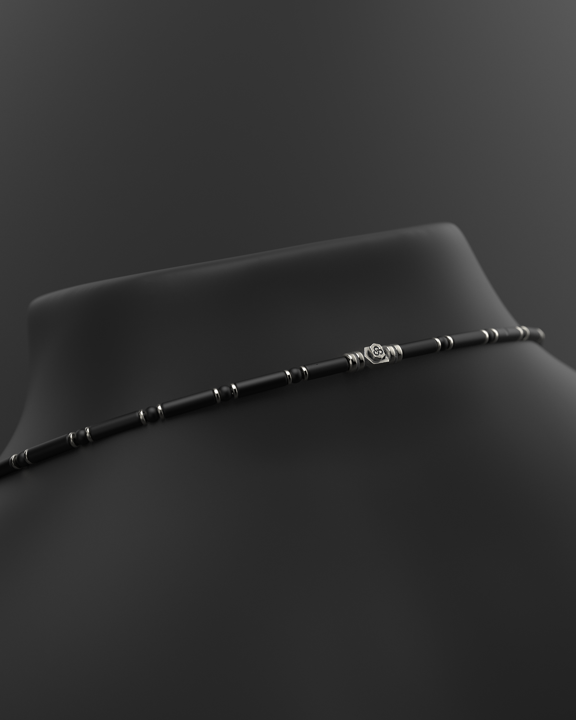 Onyx Halskette 4mm | Abstandhalter#2