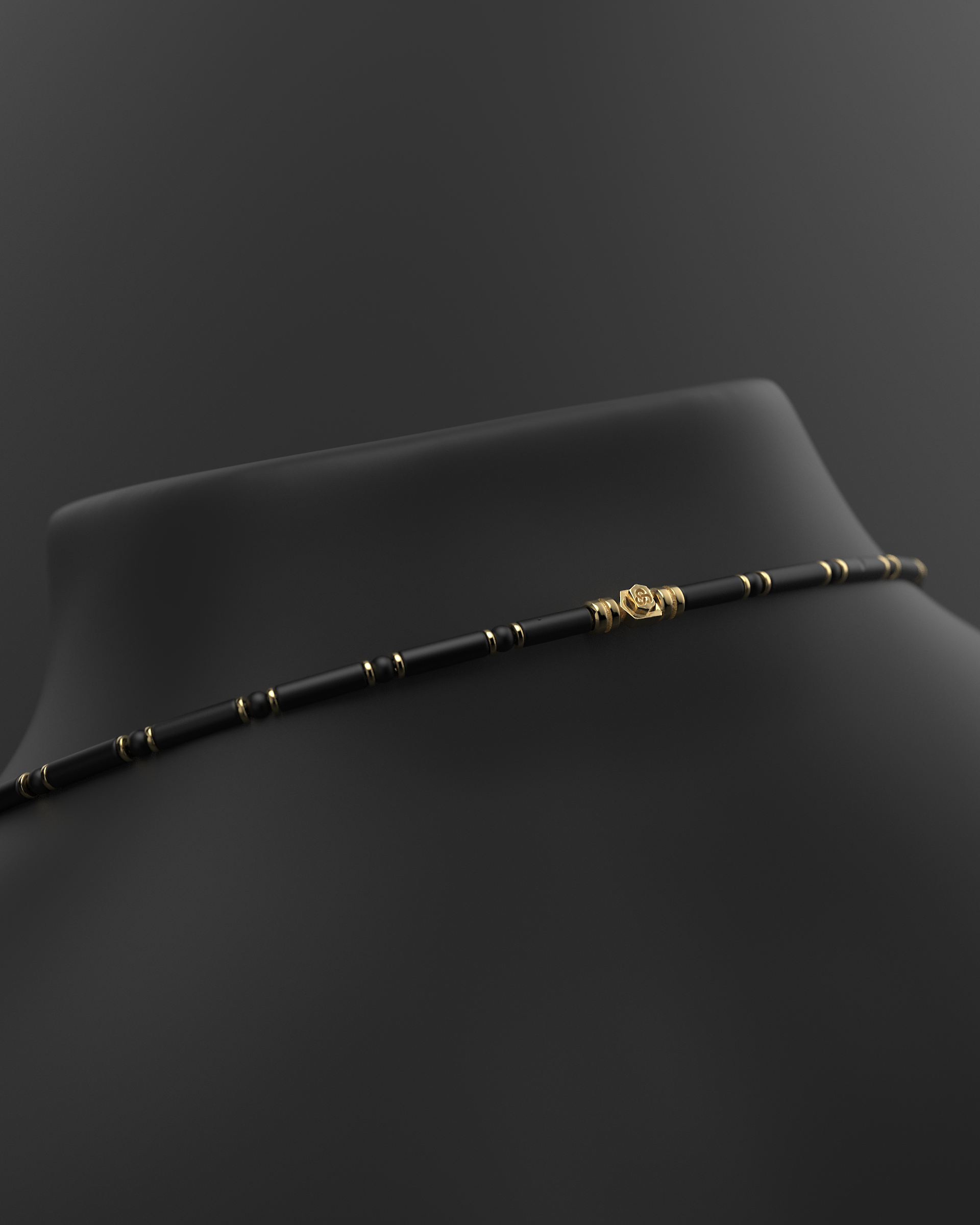 Onyx Halskette 4mm | Abstandhalter#2
