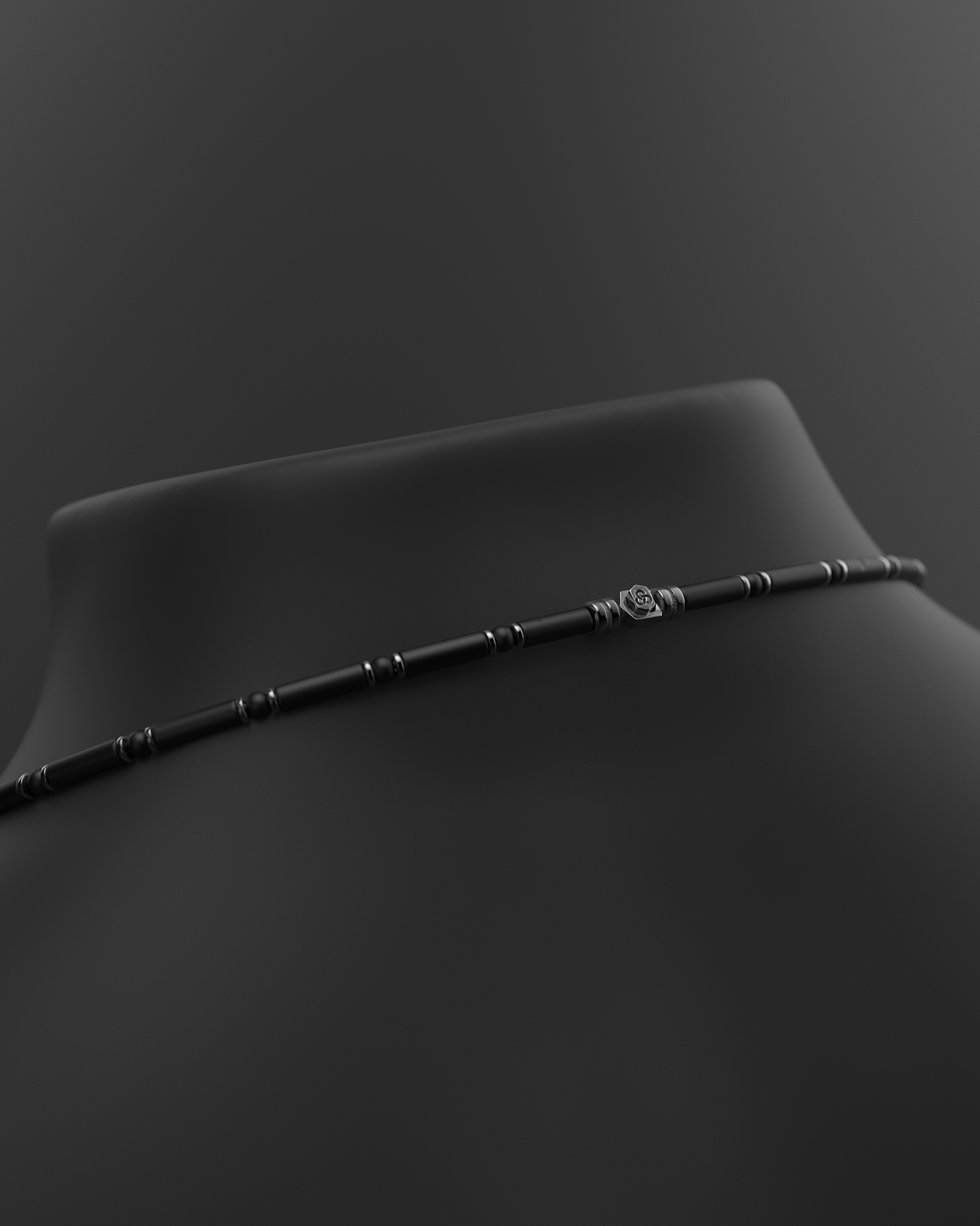 Onyx Halskette 4mm | Abstandhalter#2