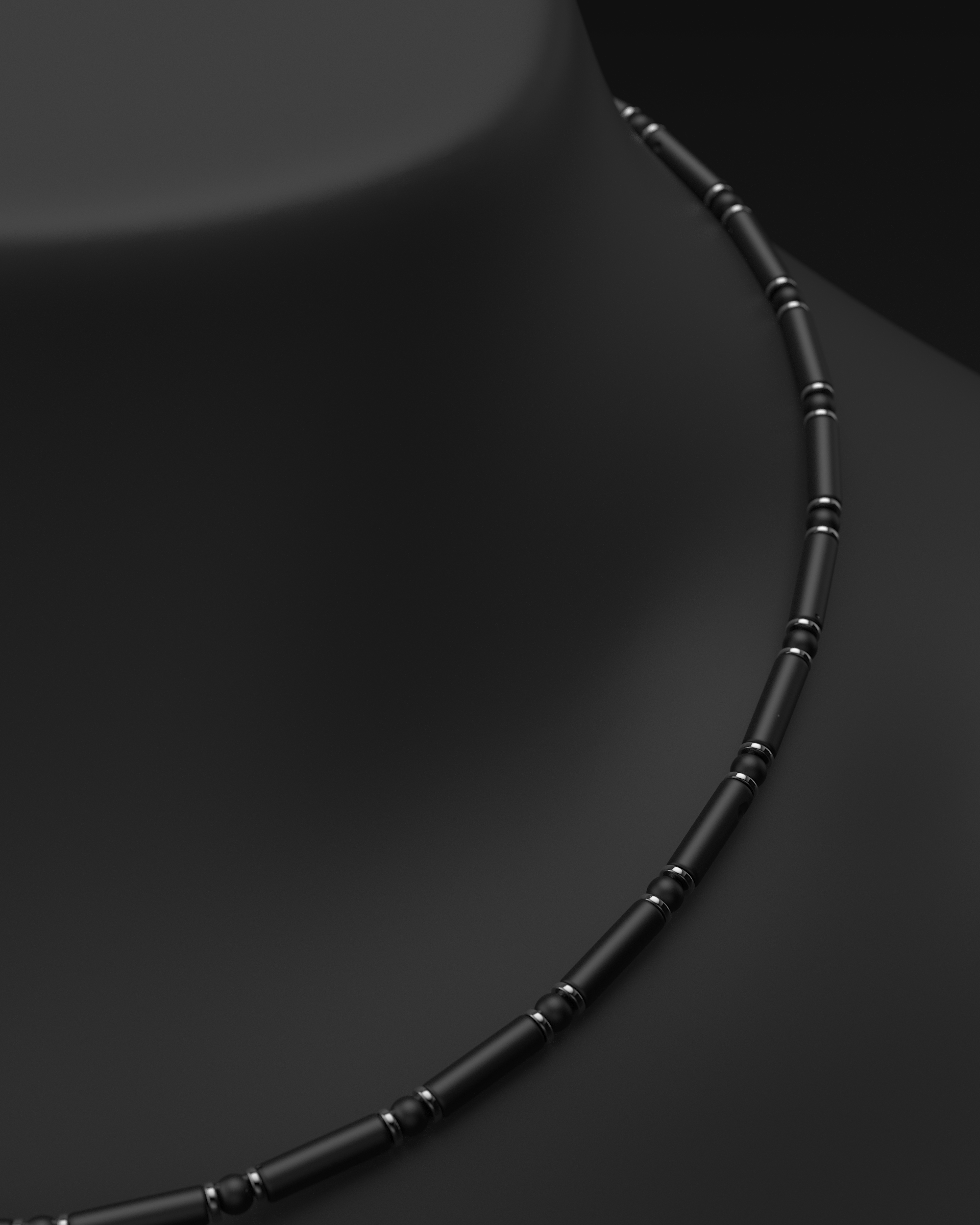 Onyx Halskette 4mm | Abstandhalter#2