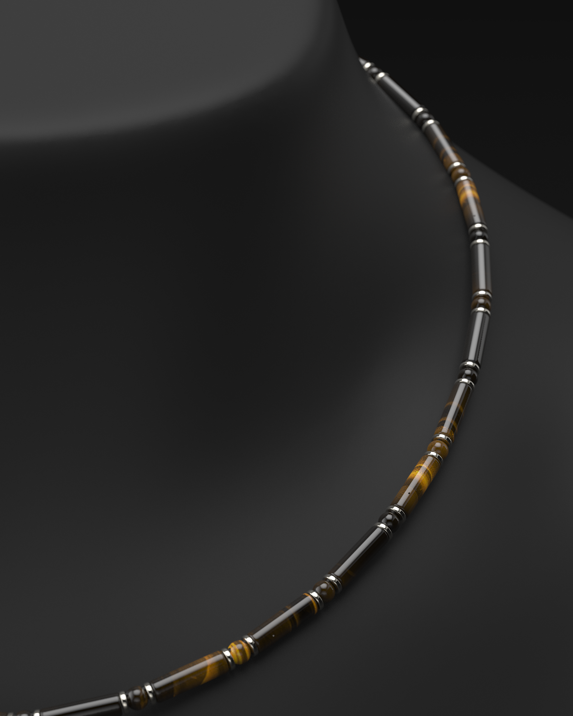 Onyx Halskette 4mm | Abstandhalter#2