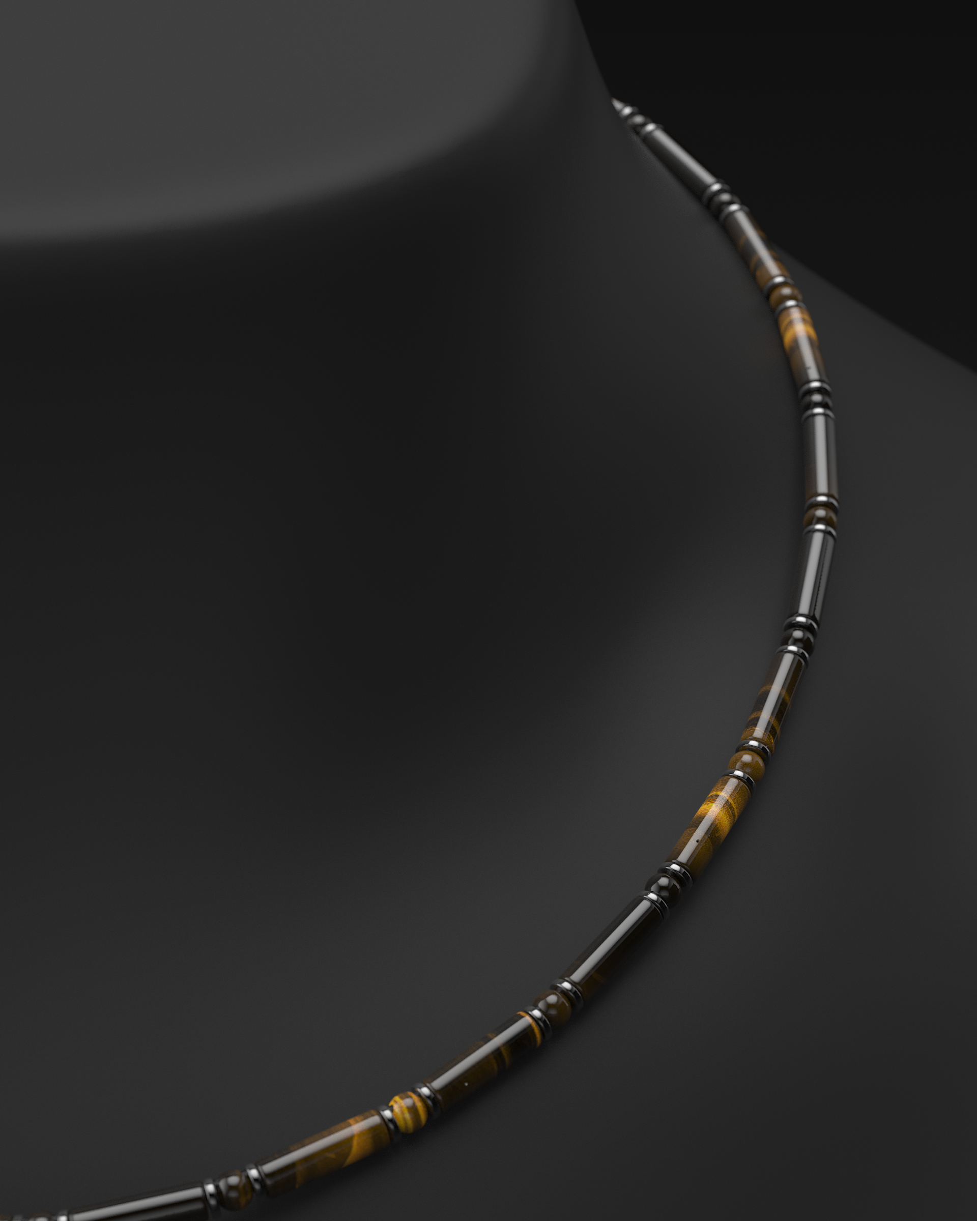 Onyx Halskette 4mm | Abstandhalter#2