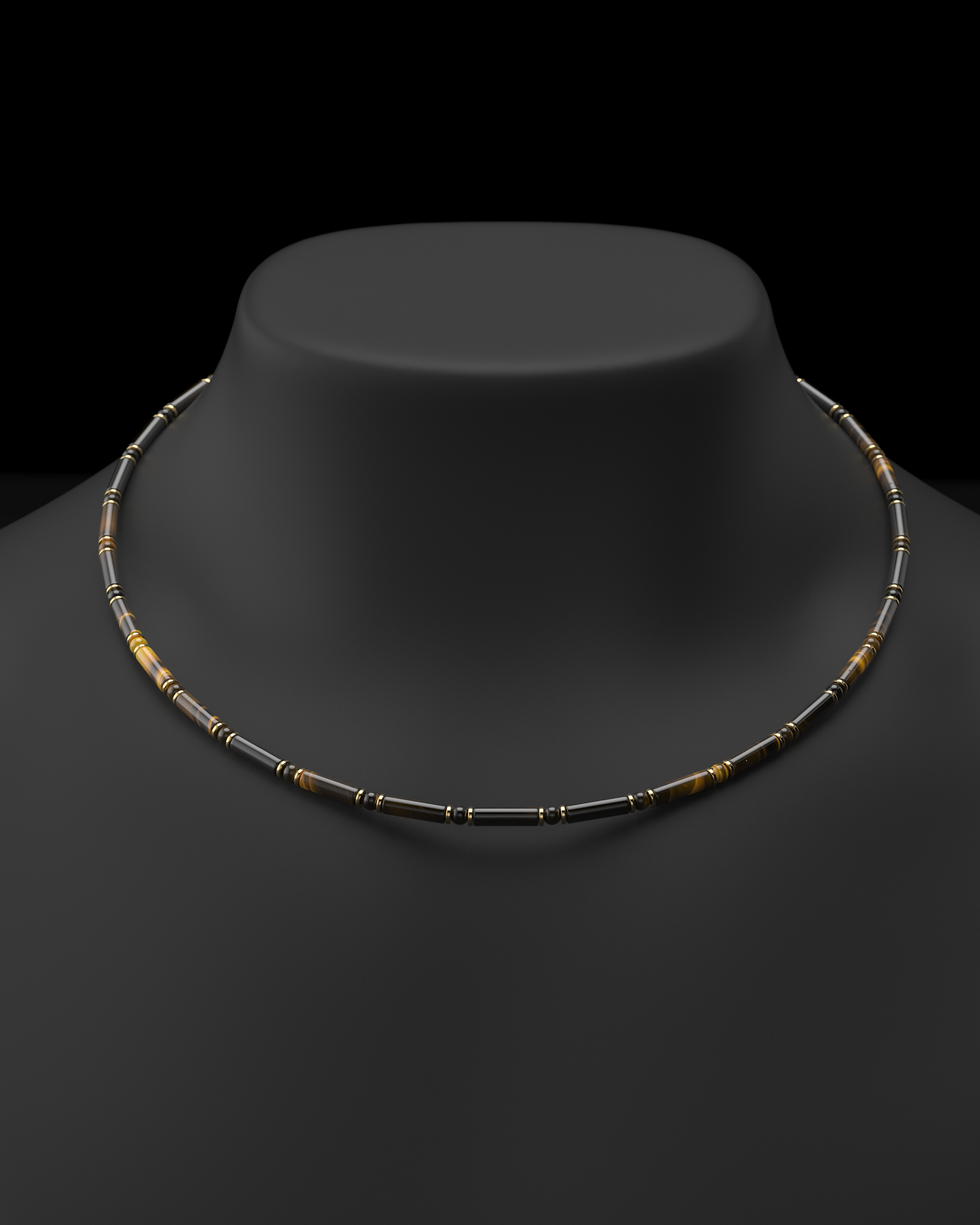 Collar de ónix de 4 mm | Espaciador #2
