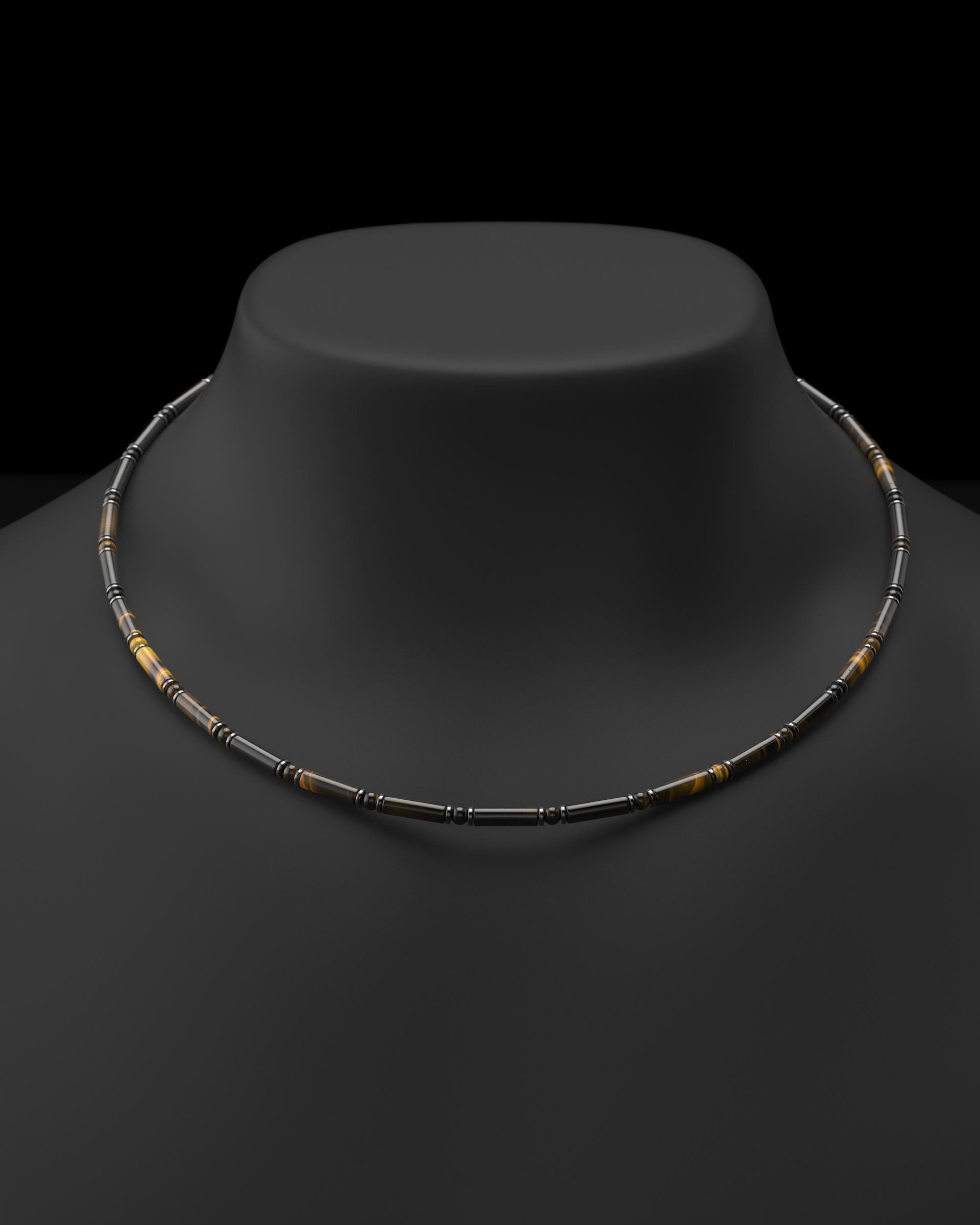 Onyx Halskette 4mm | Abstandhalter#2