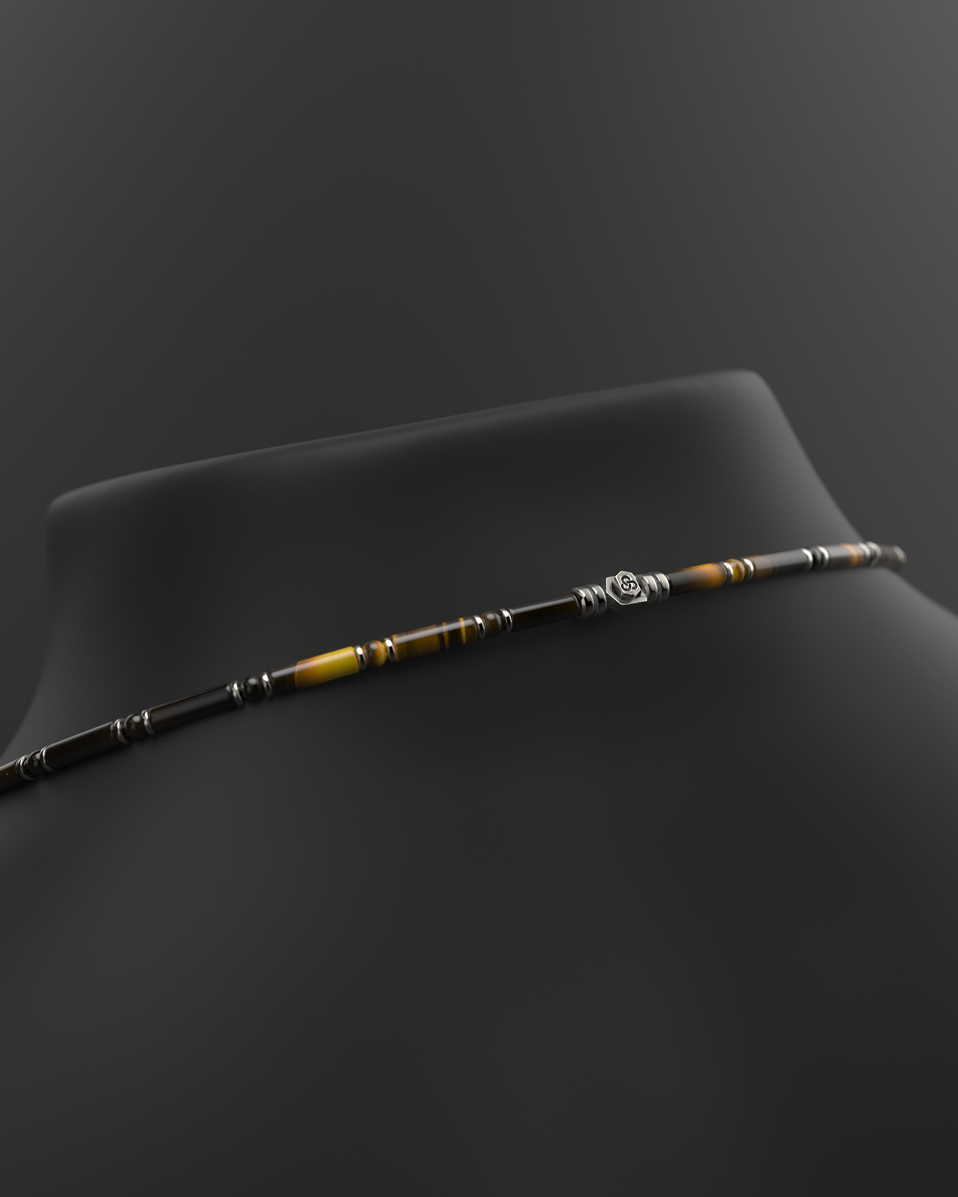 Onyx Halskette 4mm | Abstandhalter#2