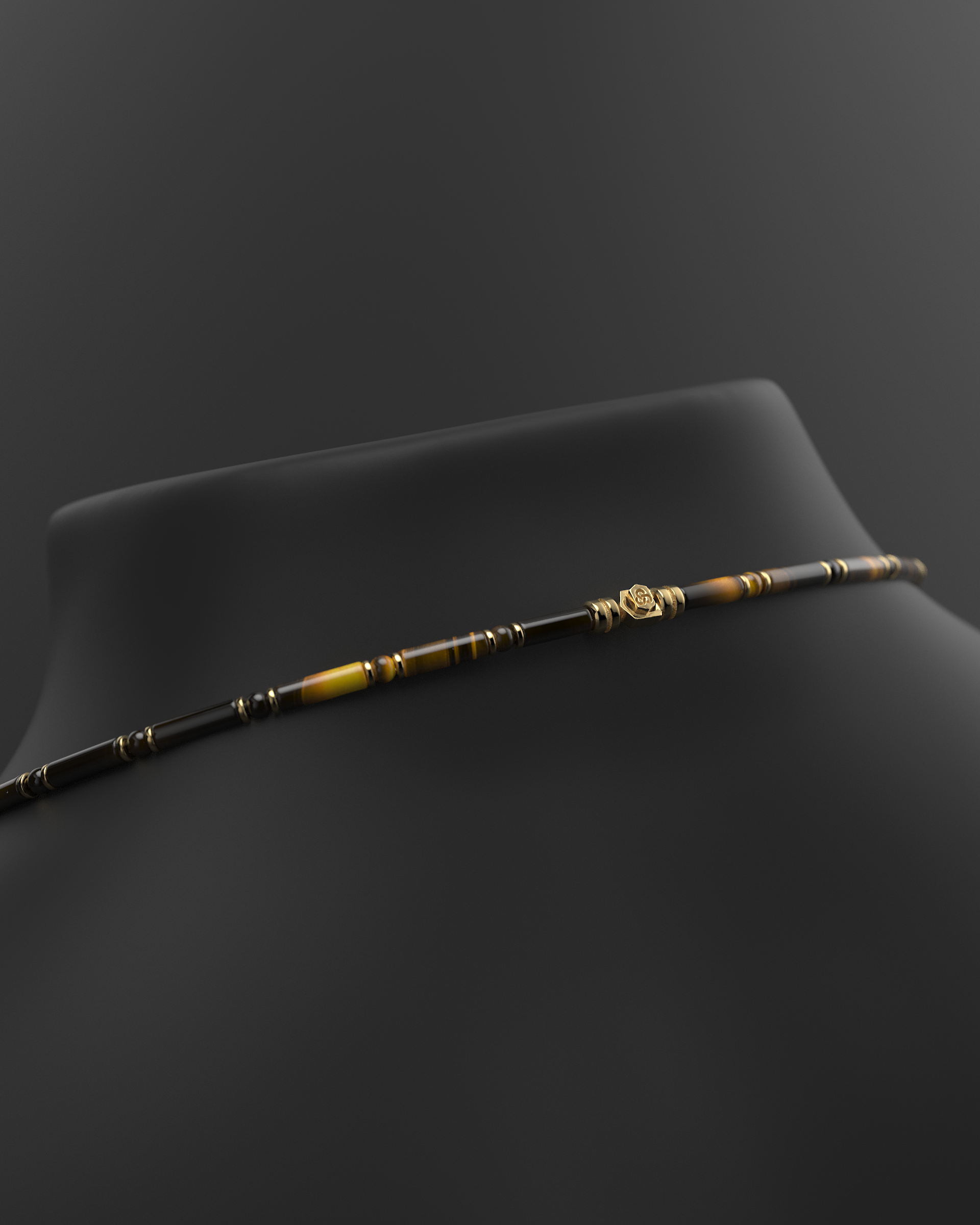 Onyx Halskette 4mm | Abstandhalter#2