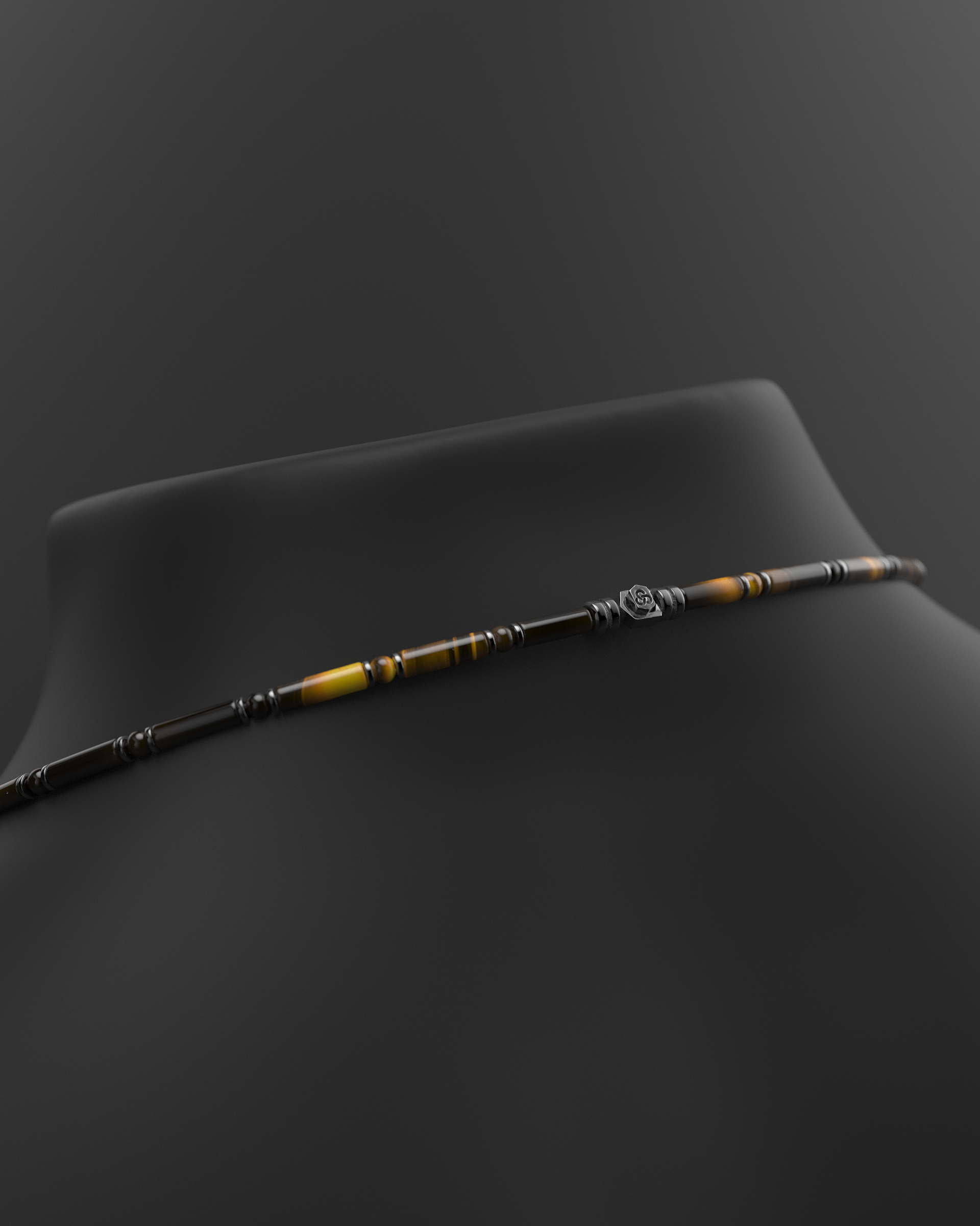 Onyx Halskette 4mm | Abstandhalter#2