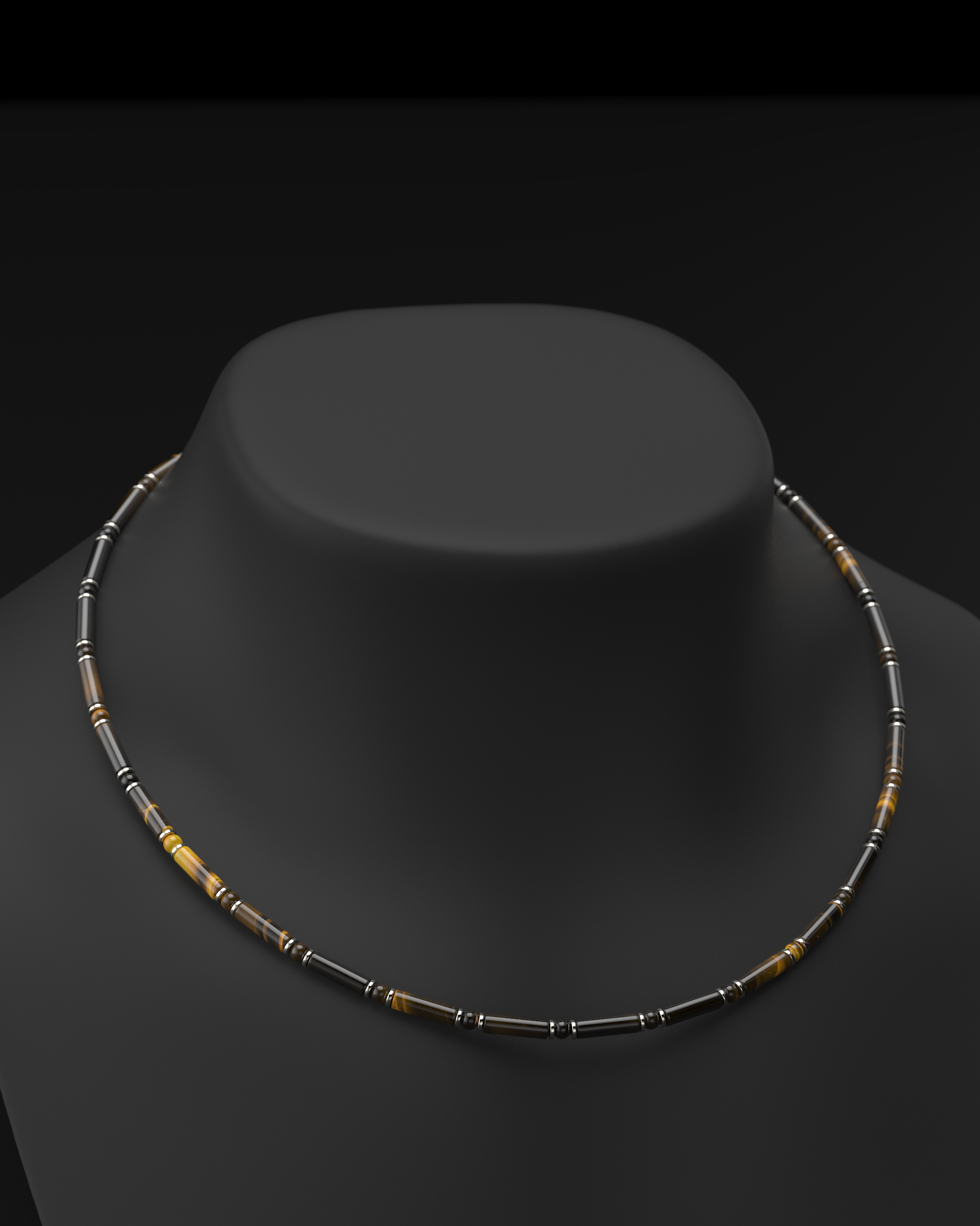 Onyx Halskette 4mm | Abstandhalter#2