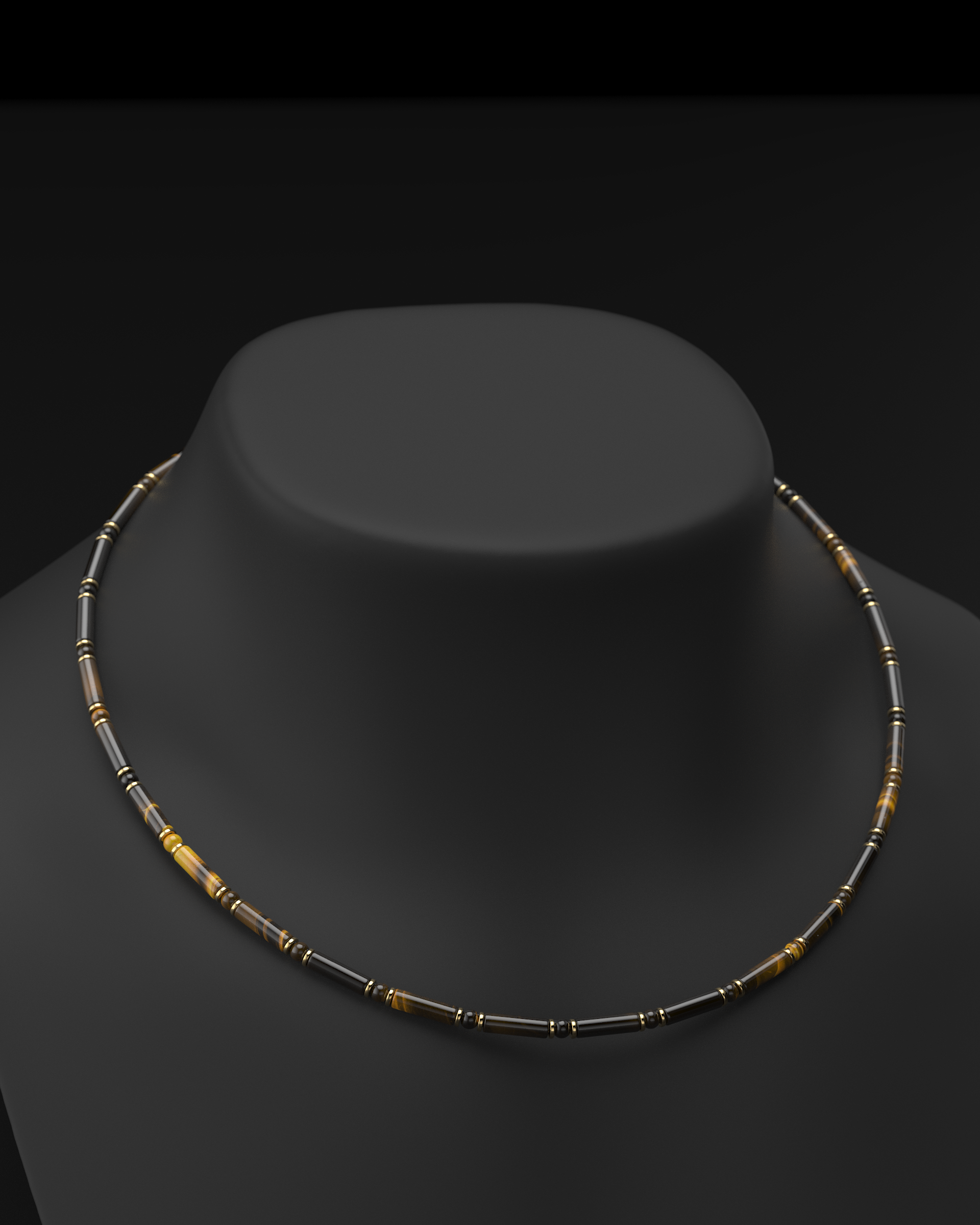 Onyx Halskette 4mm | Abstandhalter#2