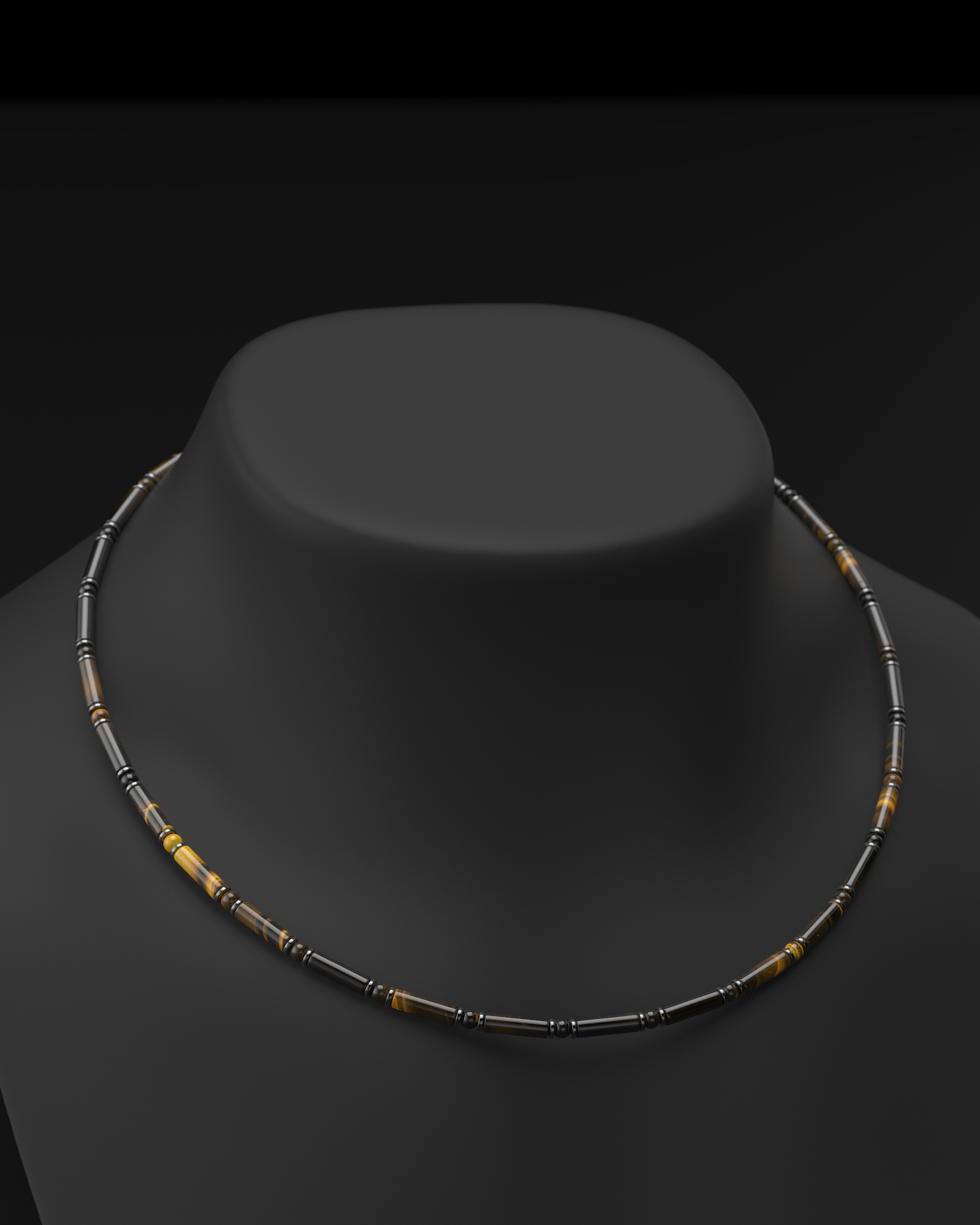Onyx Halskette 4mm | Abstandhalter#2