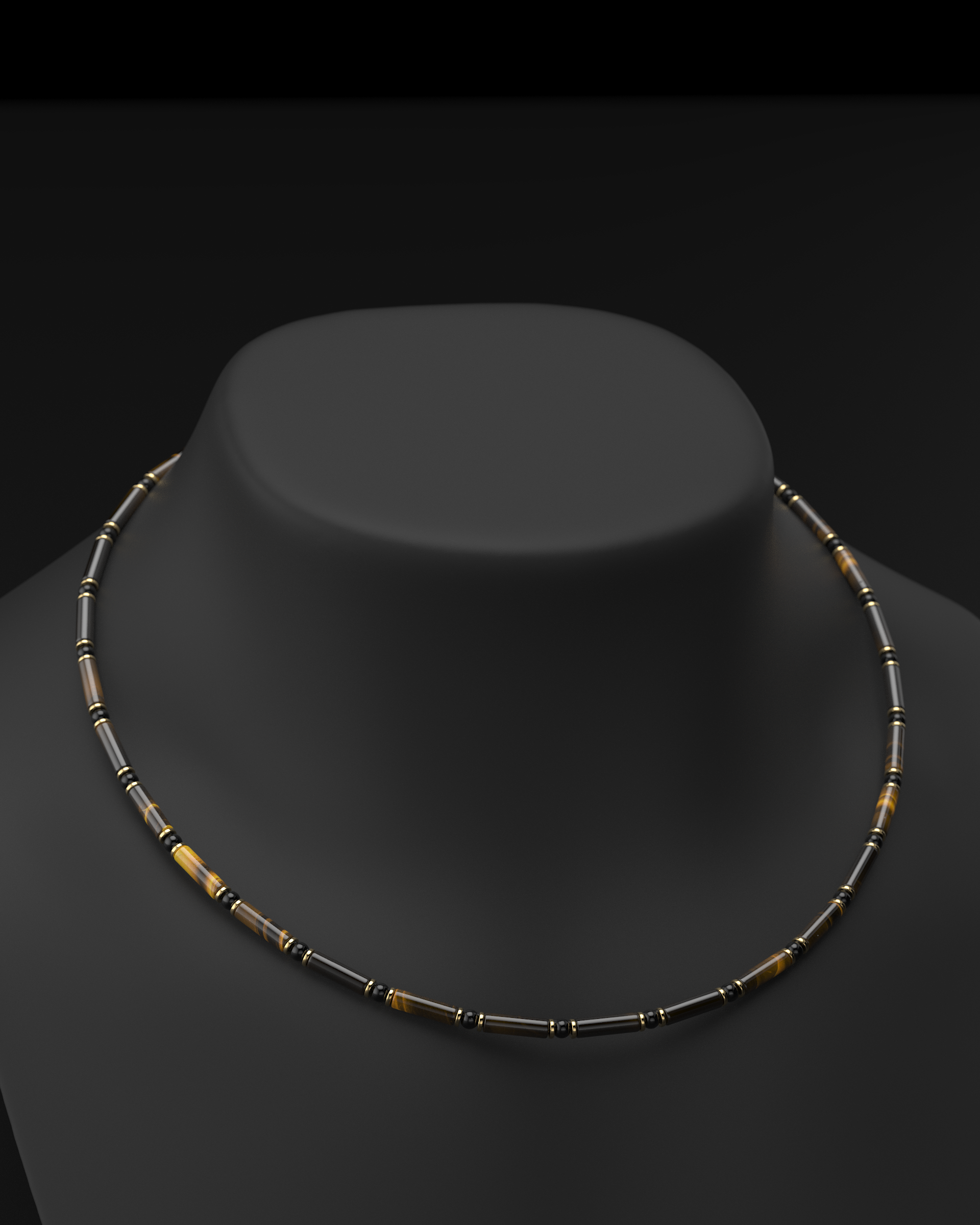 Onyx Halskette 4mm | Abstandhalter#2