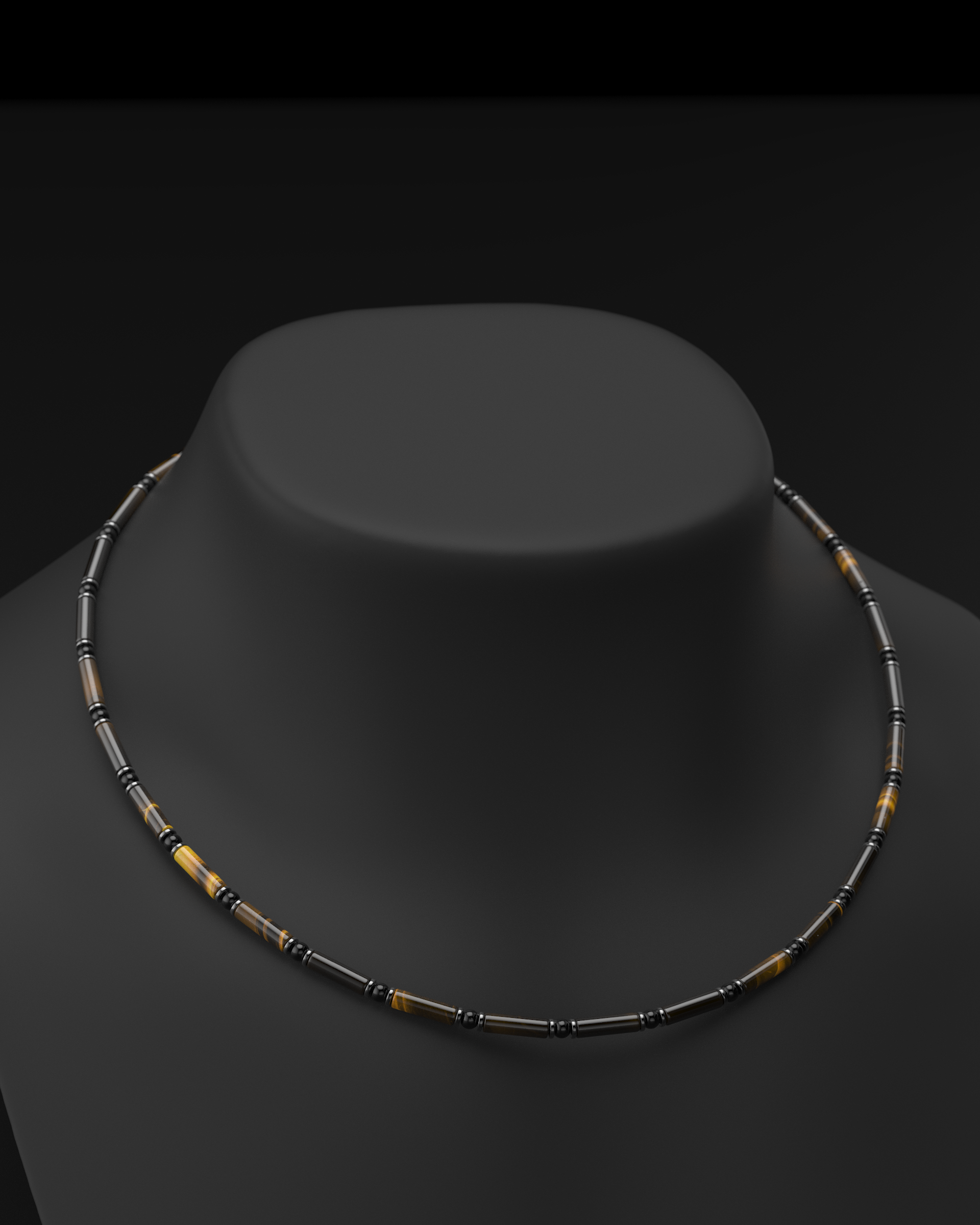 Onyx Halskette 4mm | Abstandhalter#2