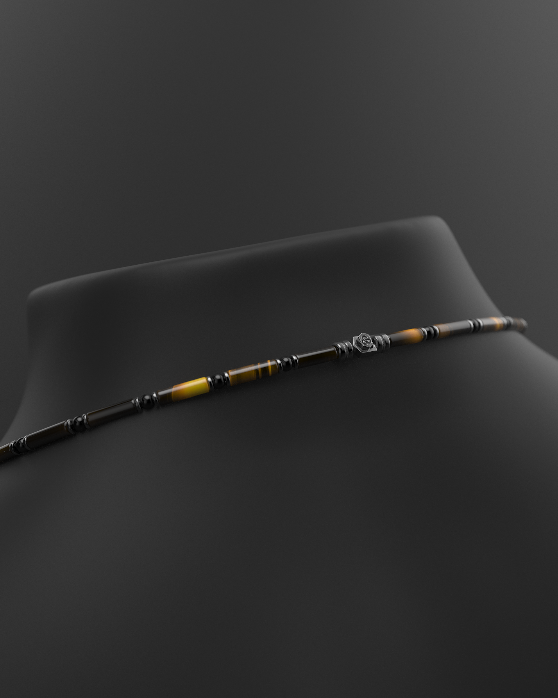 Onyx Halskette 4mm | Abstandhalter#2