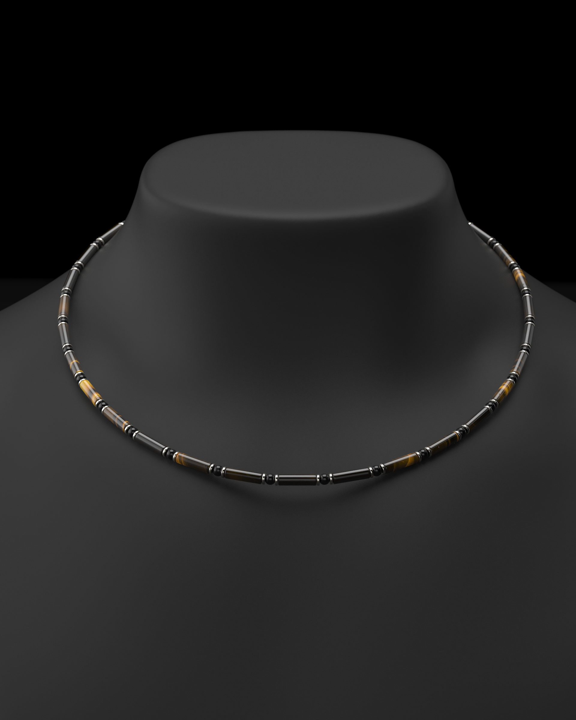 Onyx Halskette 4mm | Abstandhalter#2