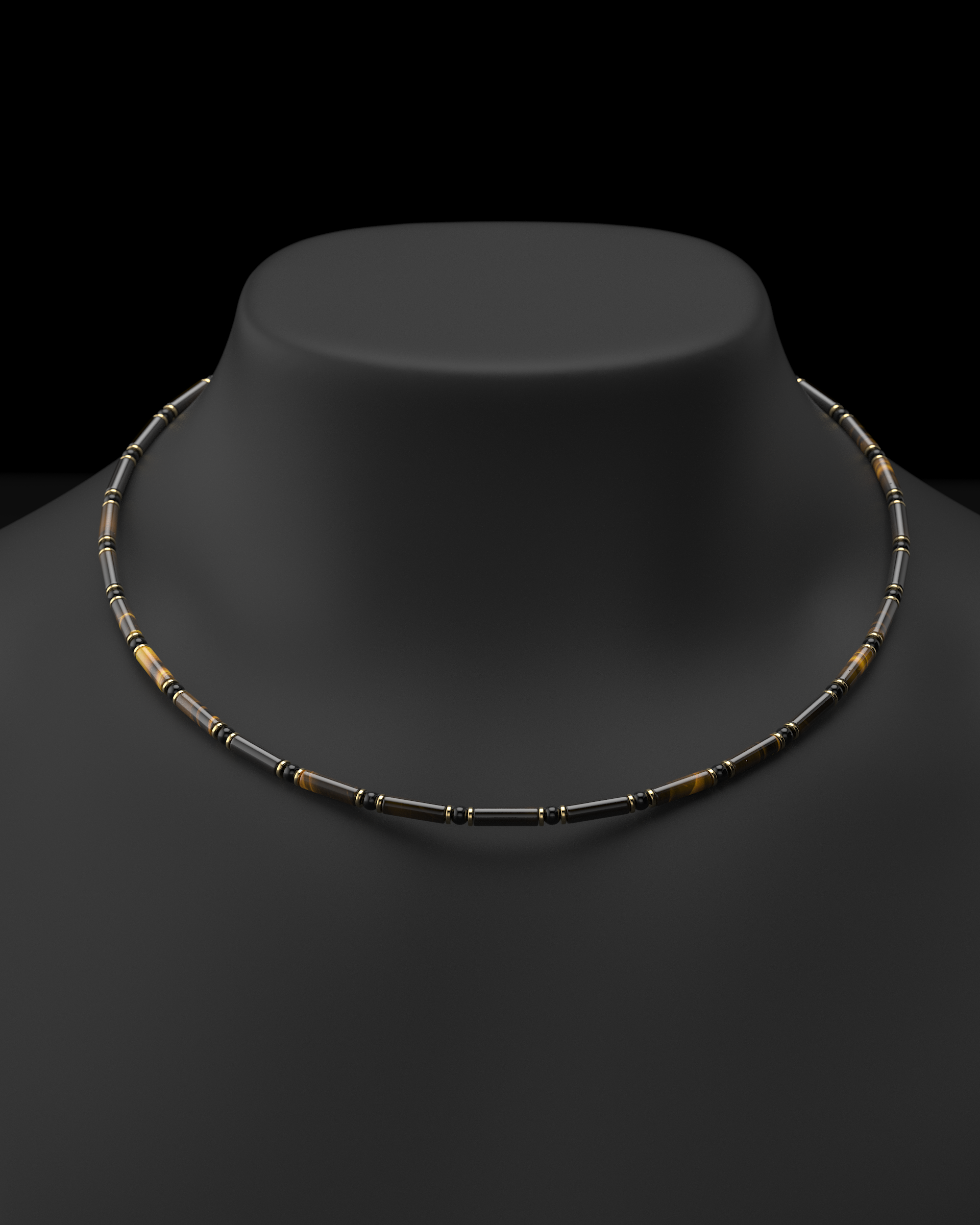 Onyx Halskette 4mm | Abstandhalter#2
