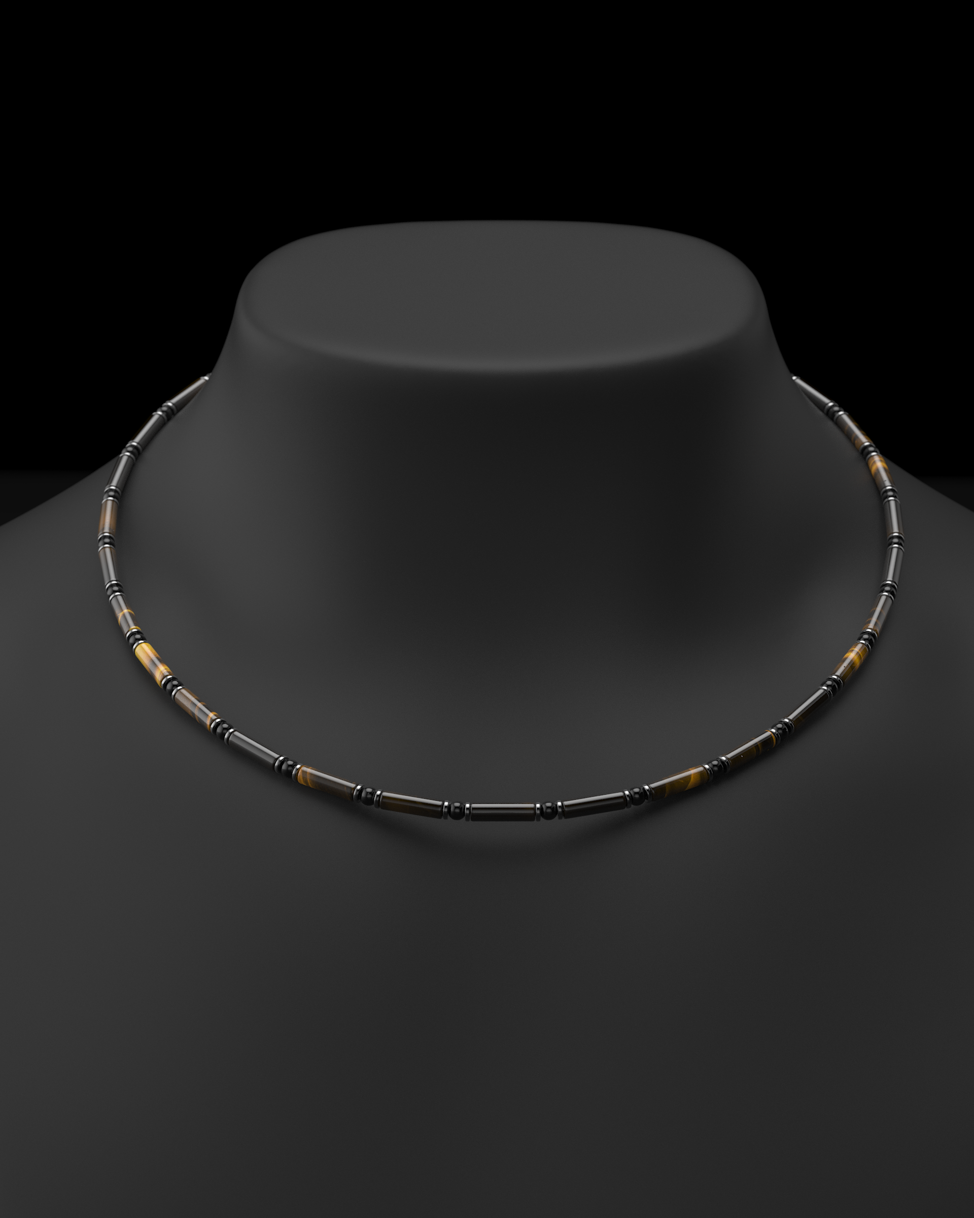 Onyx Halskette 4mm | Abstandhalter#2