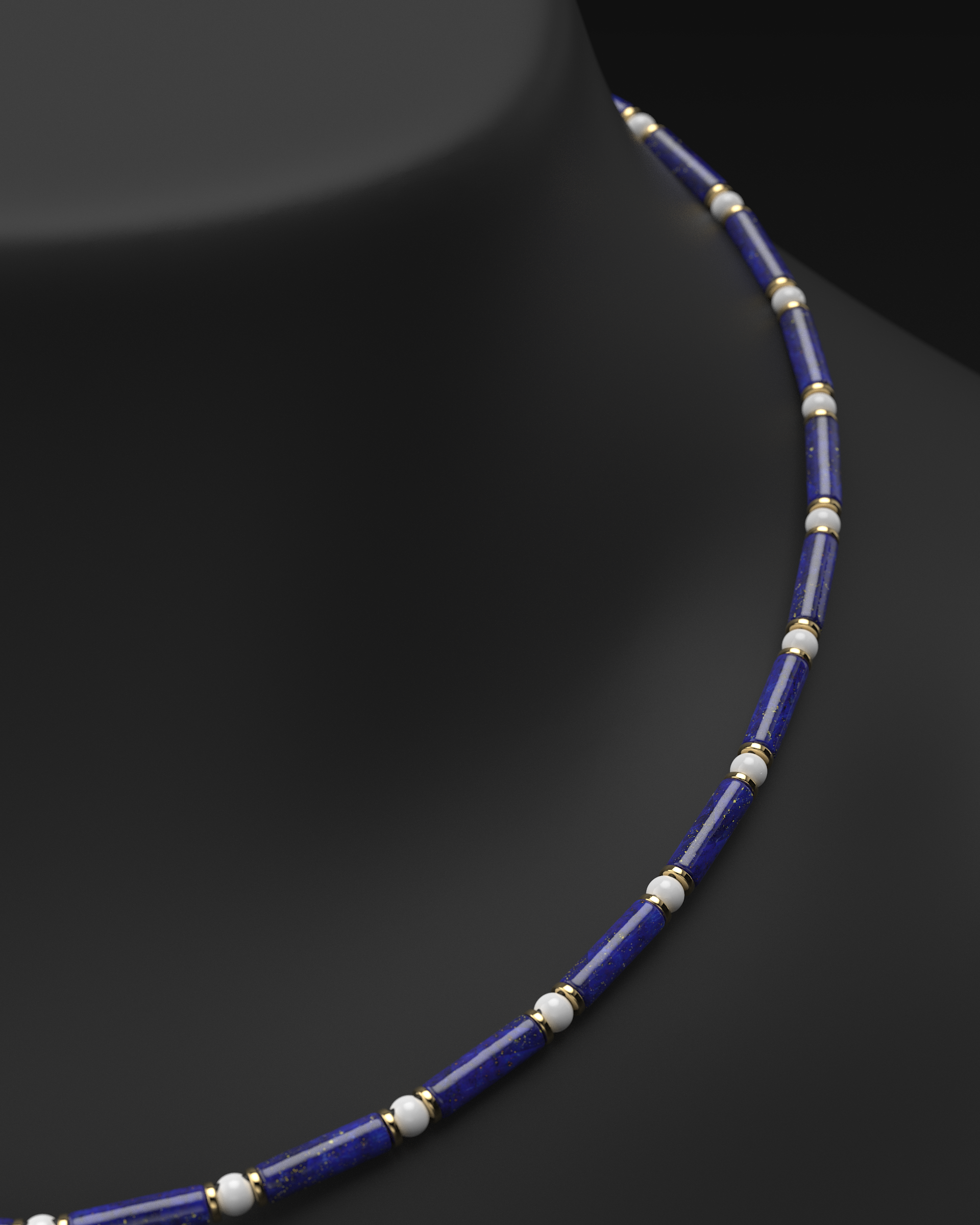 Onyx Halskette 4mm | Abstandhalter#2