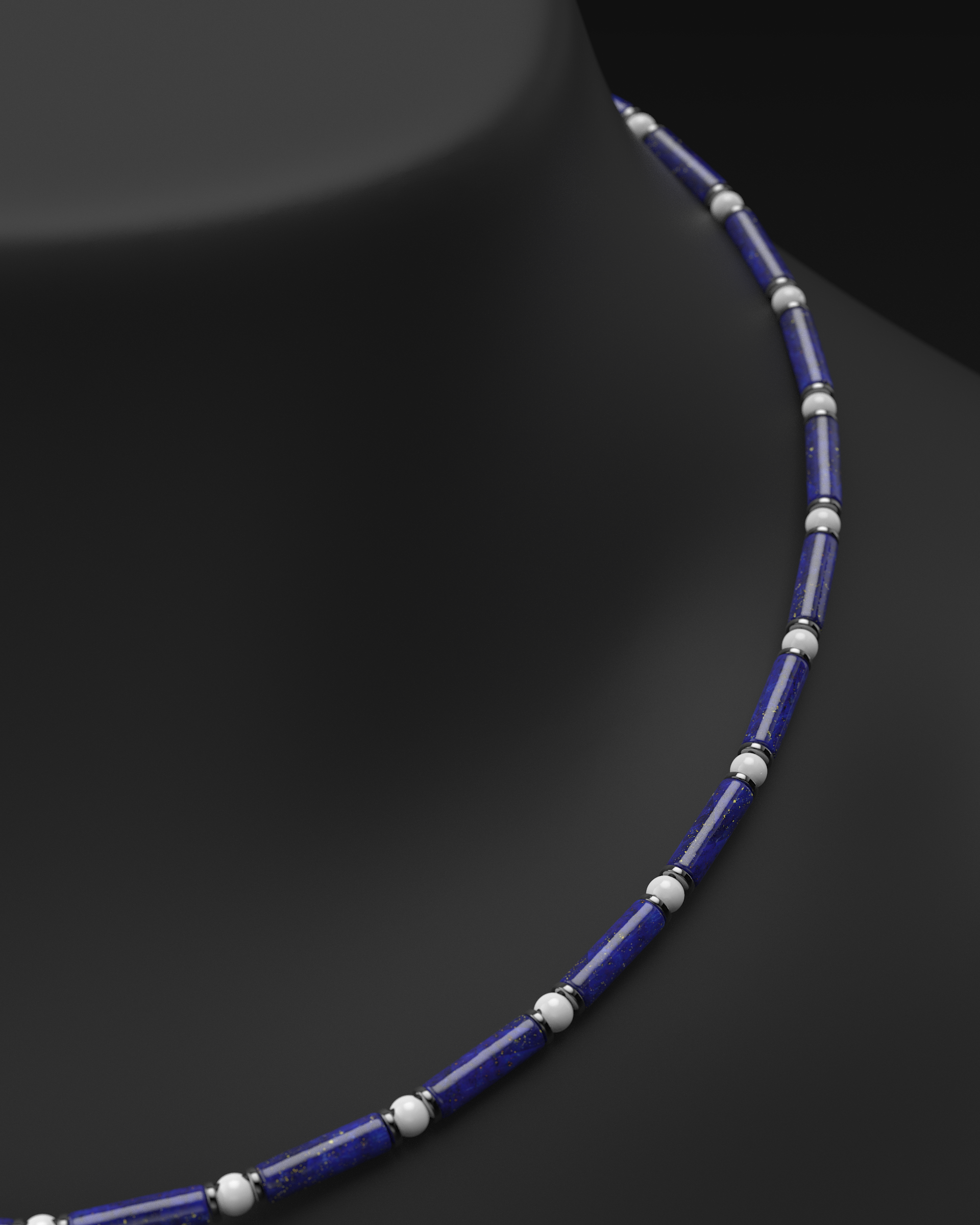 Onyx Halskette 4mm | Abstandhalter#2