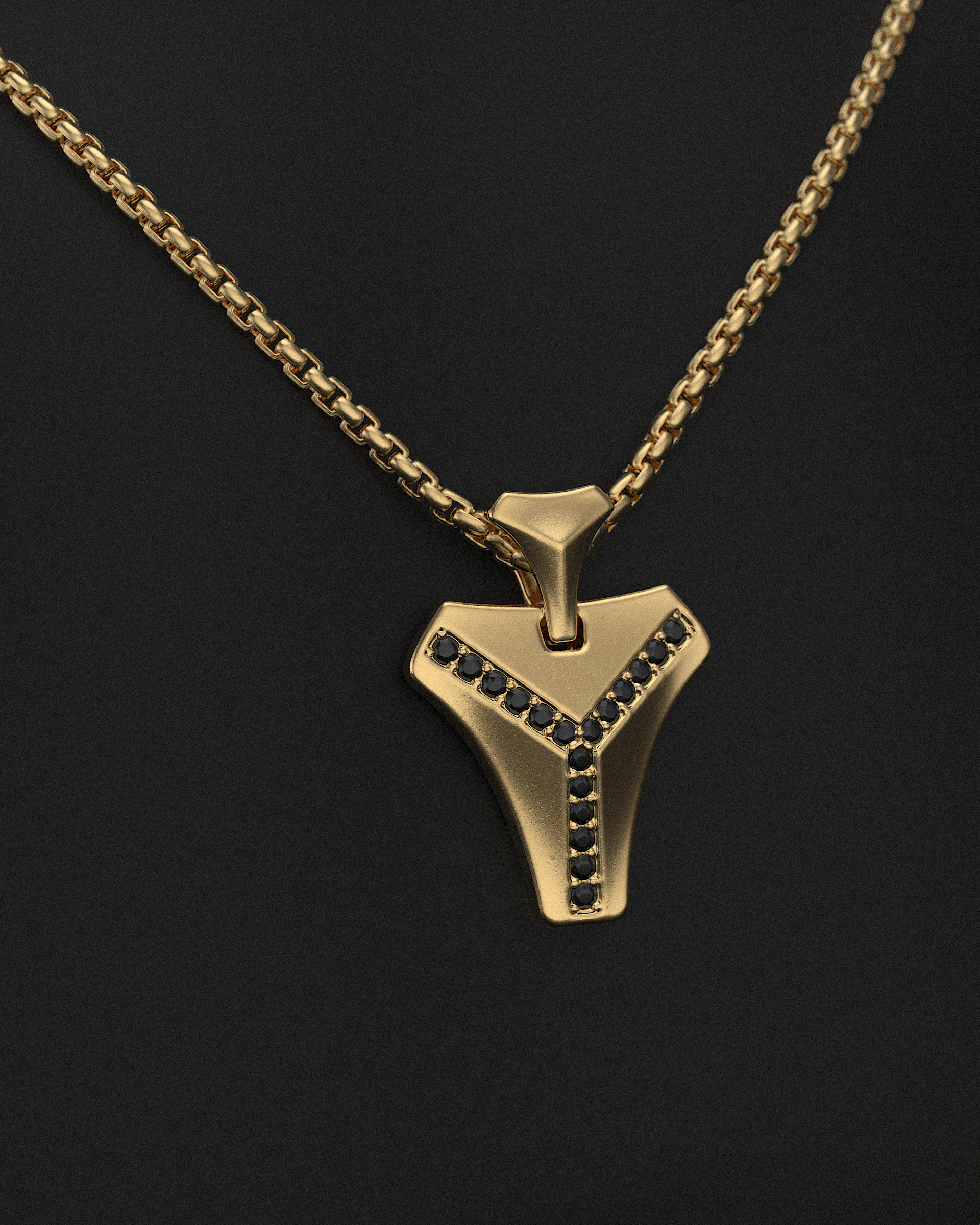 Kudos Pendant #2 + Round Box Chain
