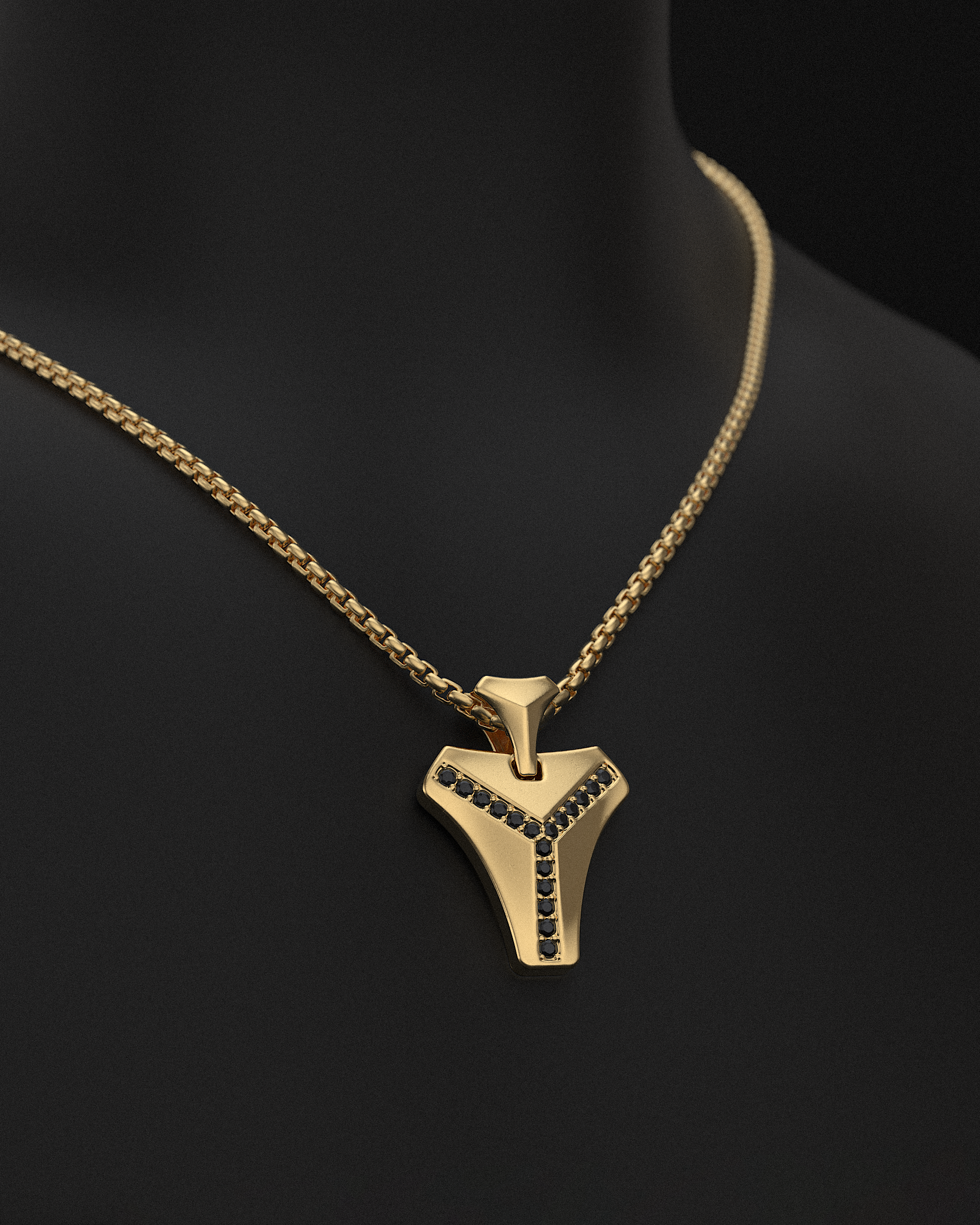 Kudos Pendant #2 + Round Box Chain