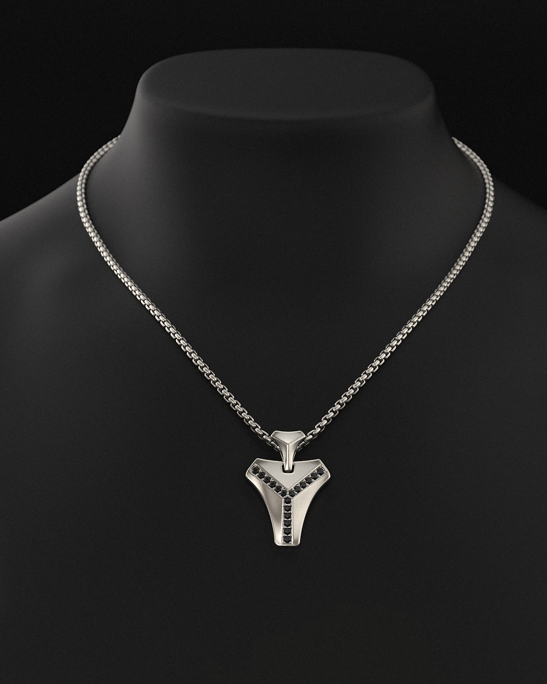 Kudos Pendant #2 + Round Box Chain