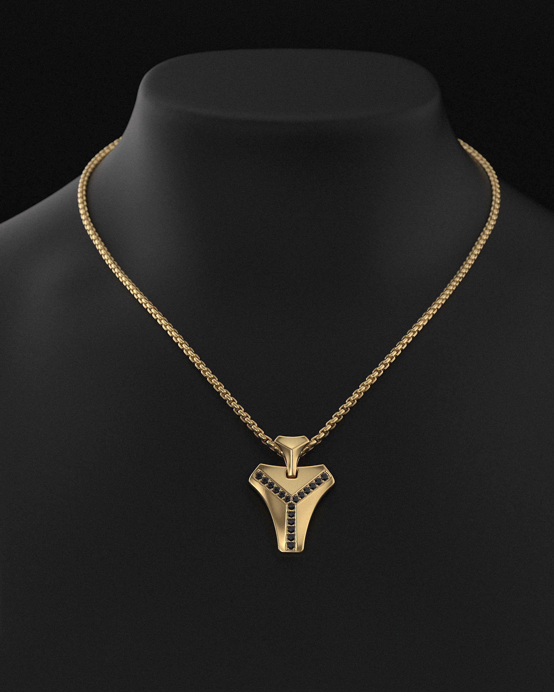 Kudos Pendant #2 + Round Box Chain