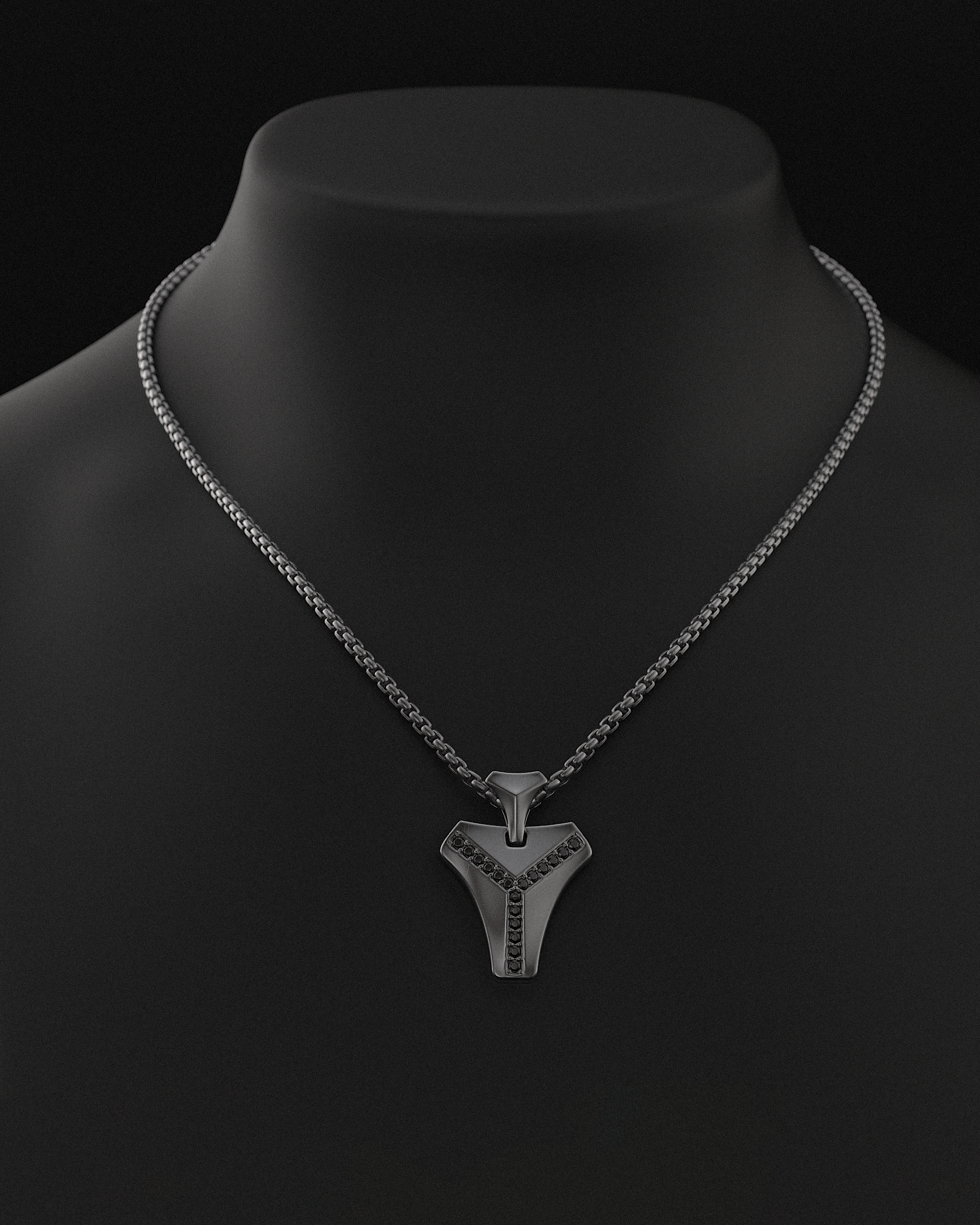 Kudos Pendant #2 + Round Box Chain