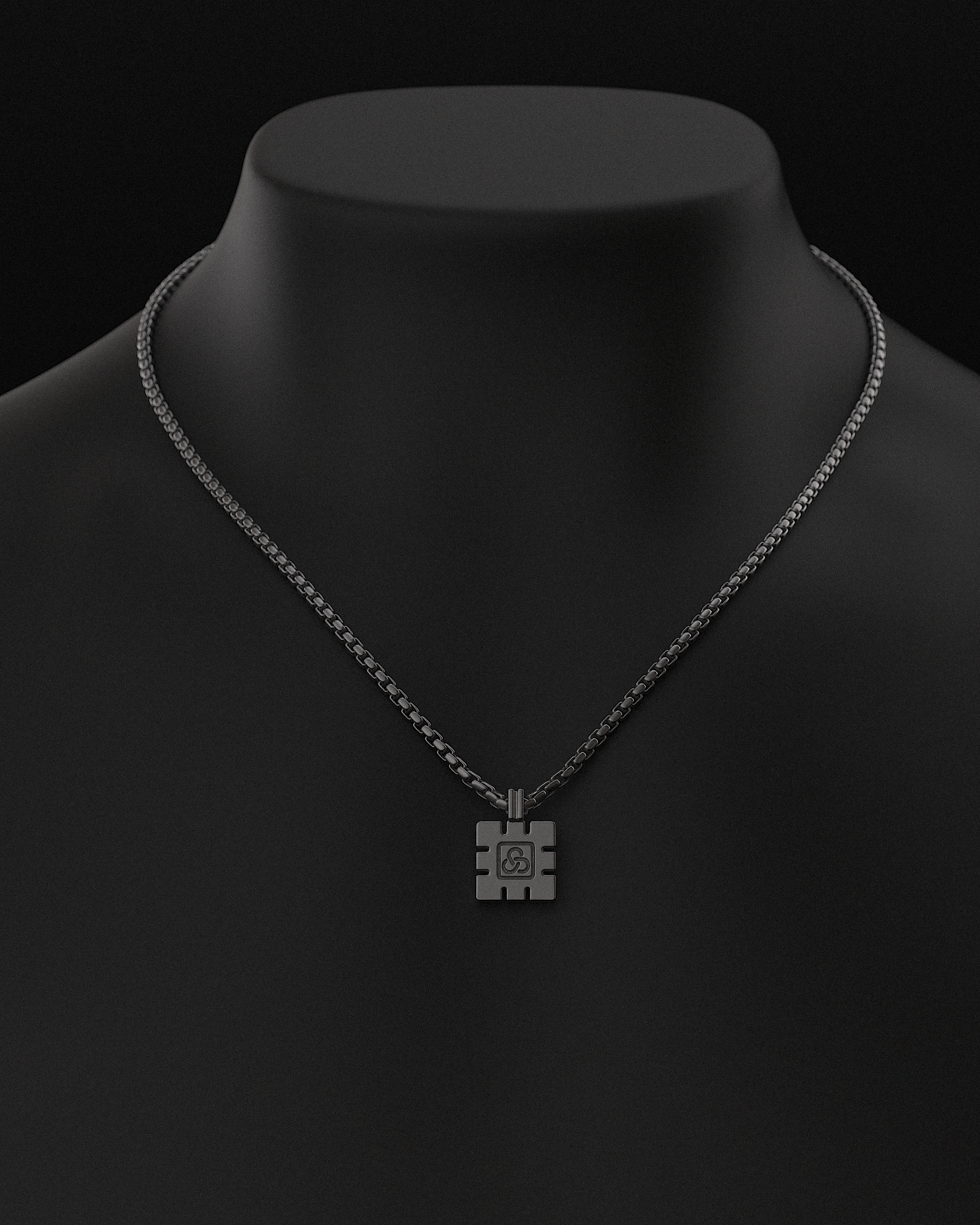 Essential Pendant + Round Box Chain